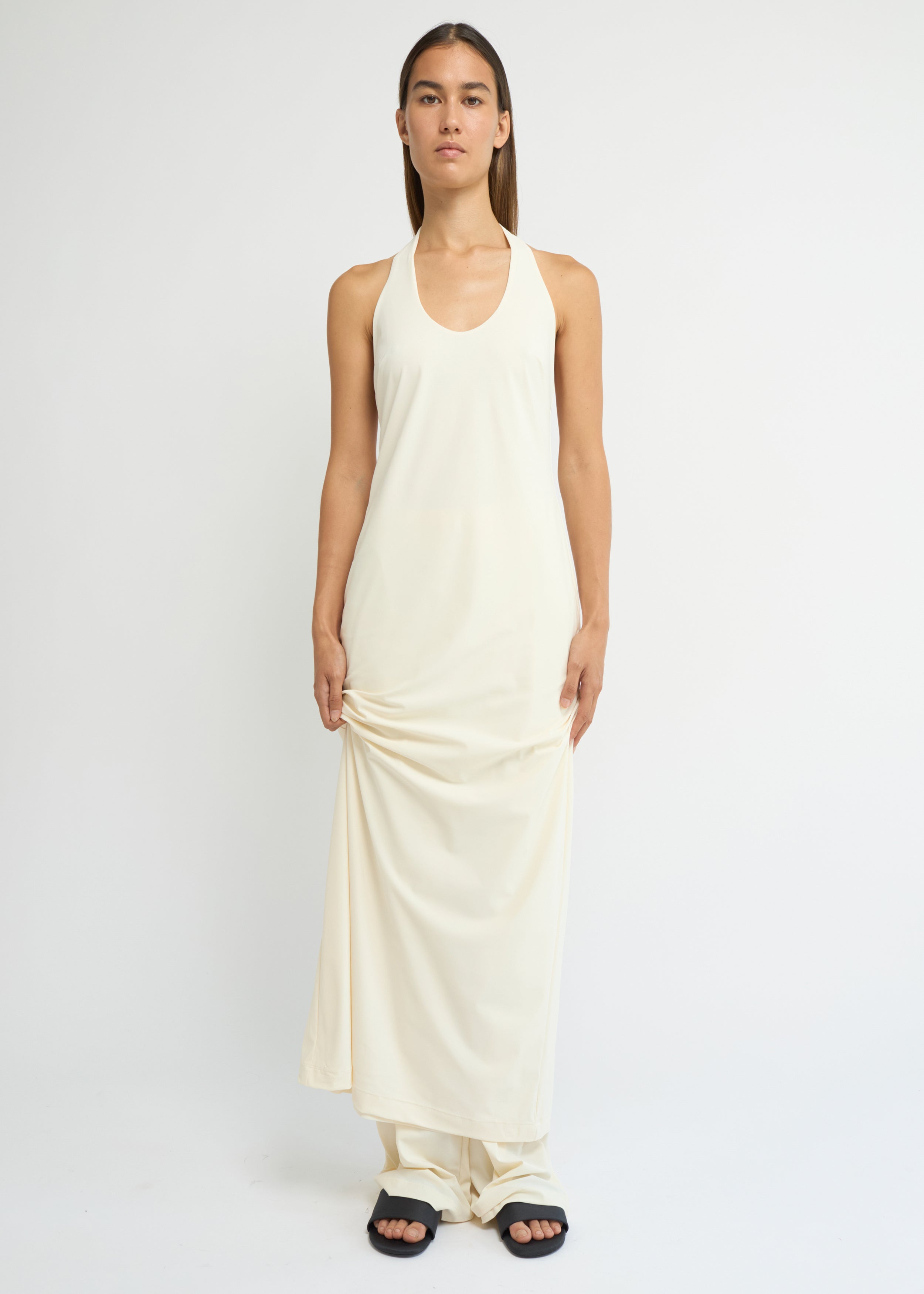Halter dress, Cream