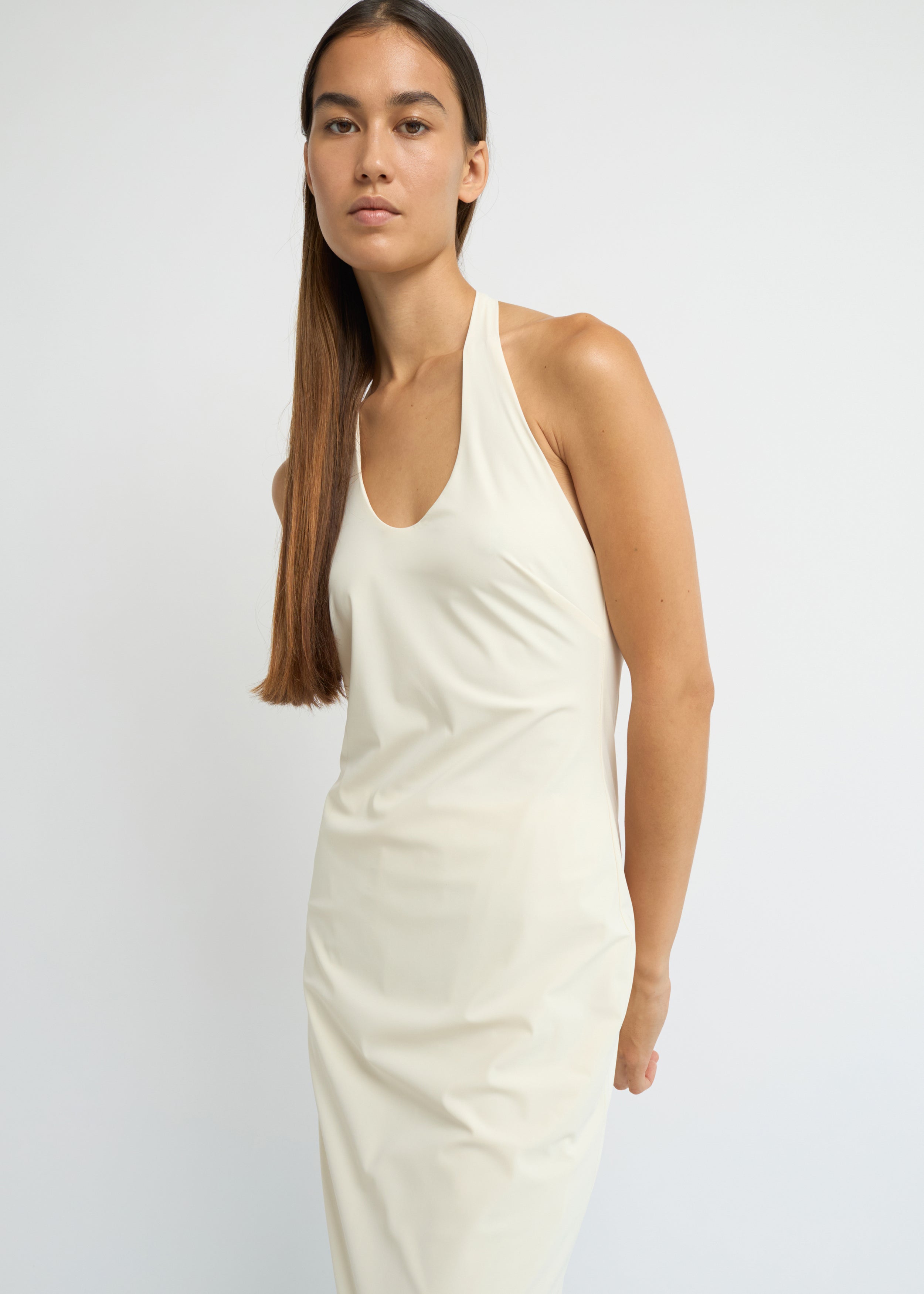 Halter dress, Cream