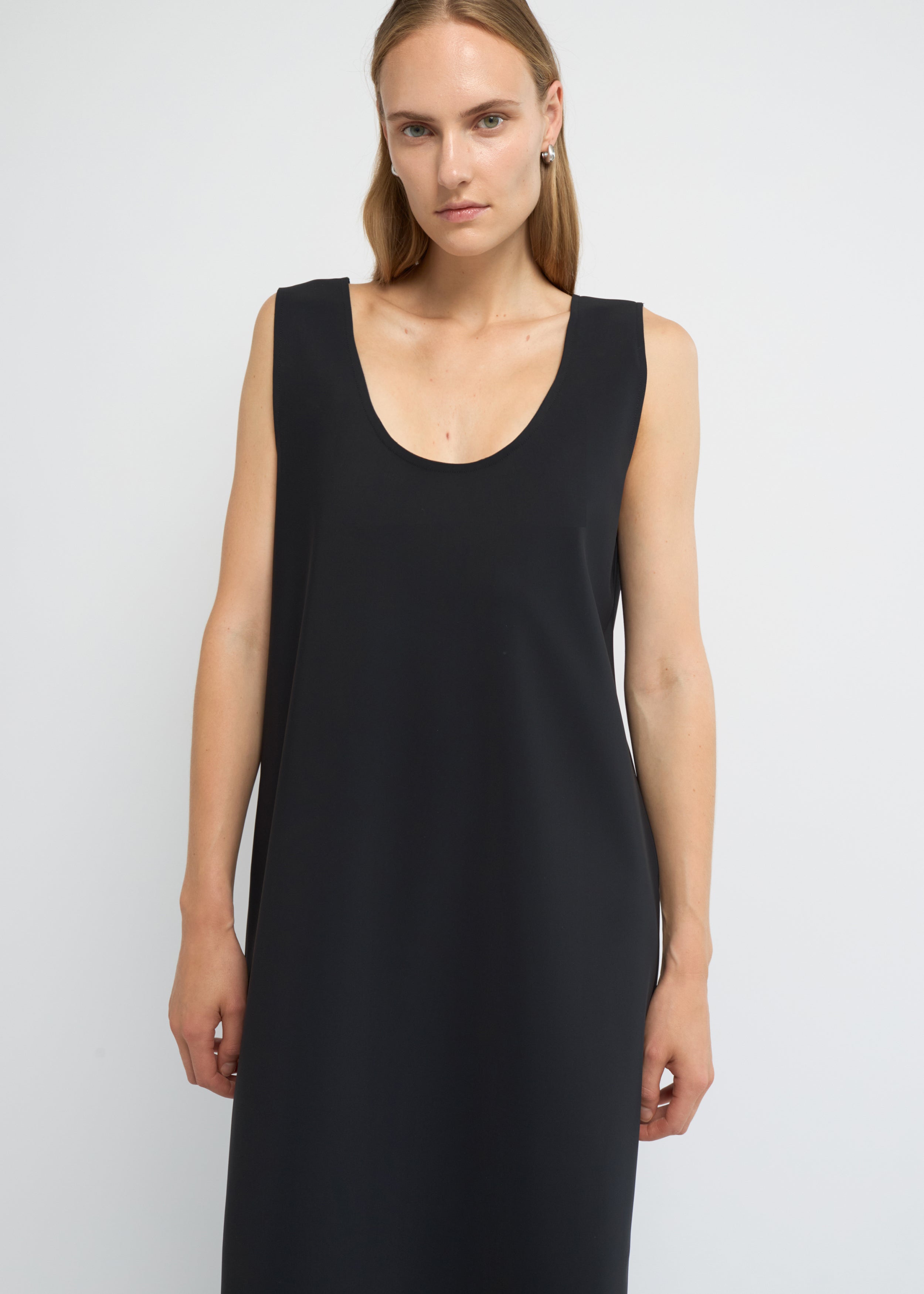 Structured midi dress, Black
