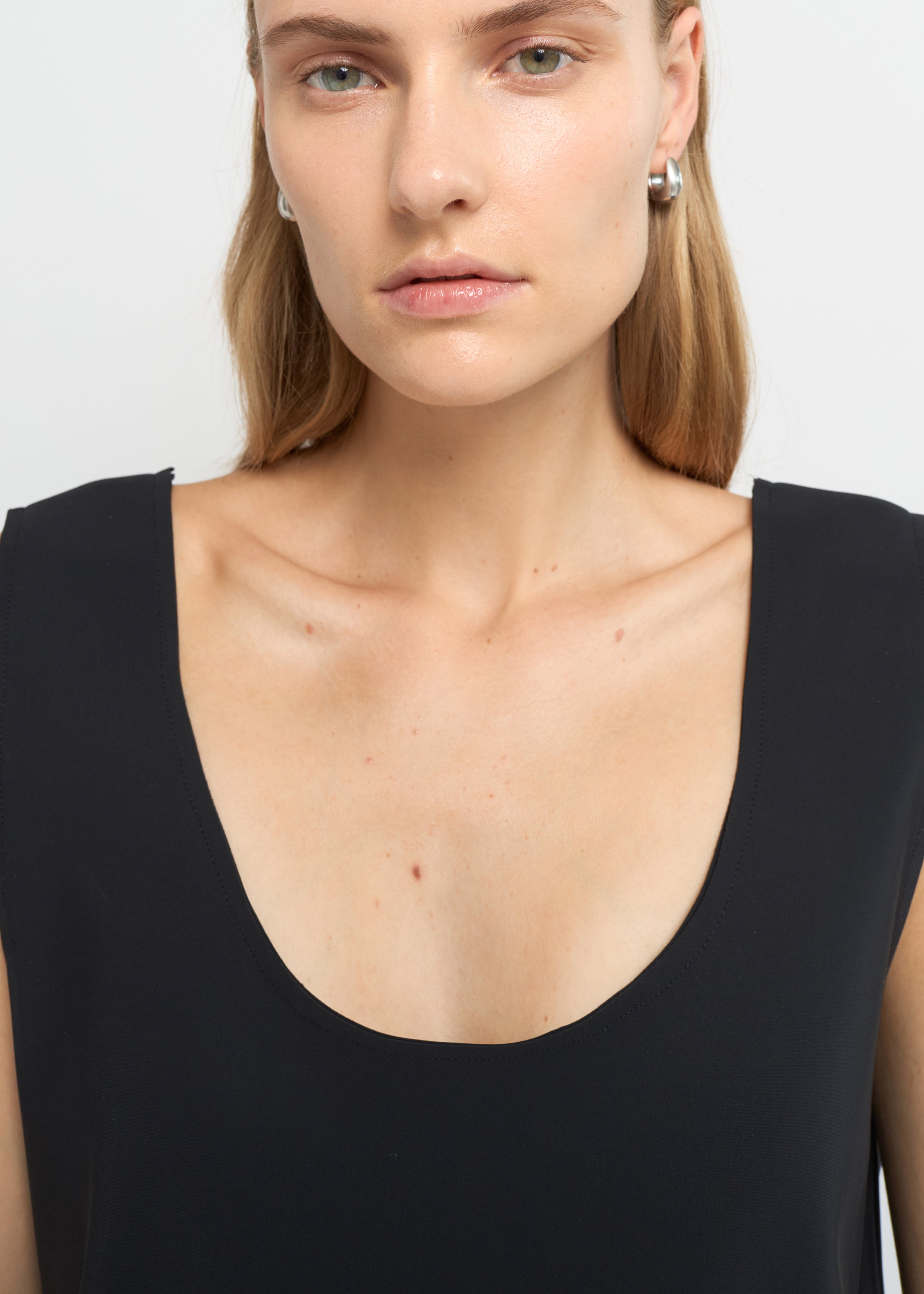 Structured midi dress, Black