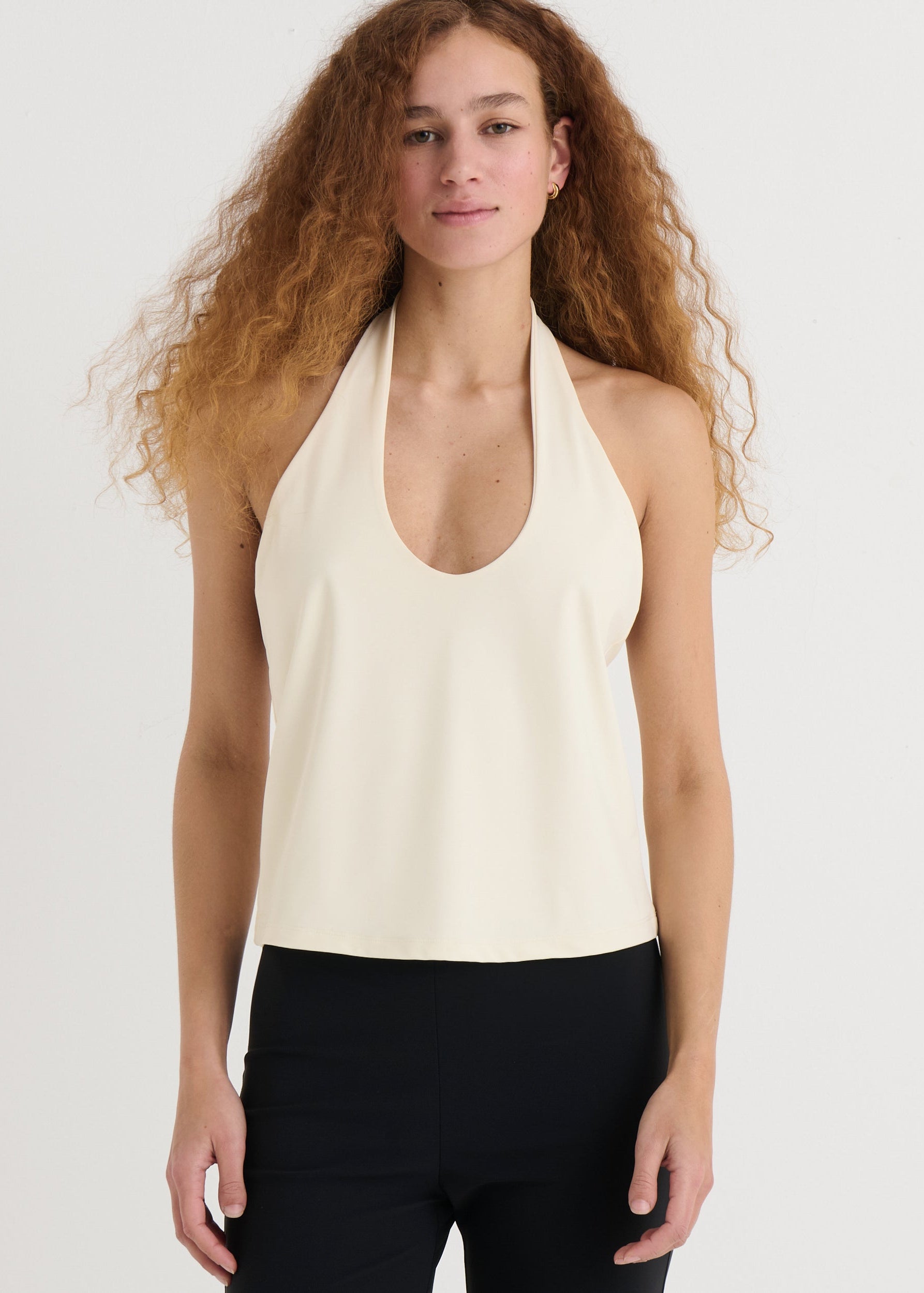 Halter top, Cream