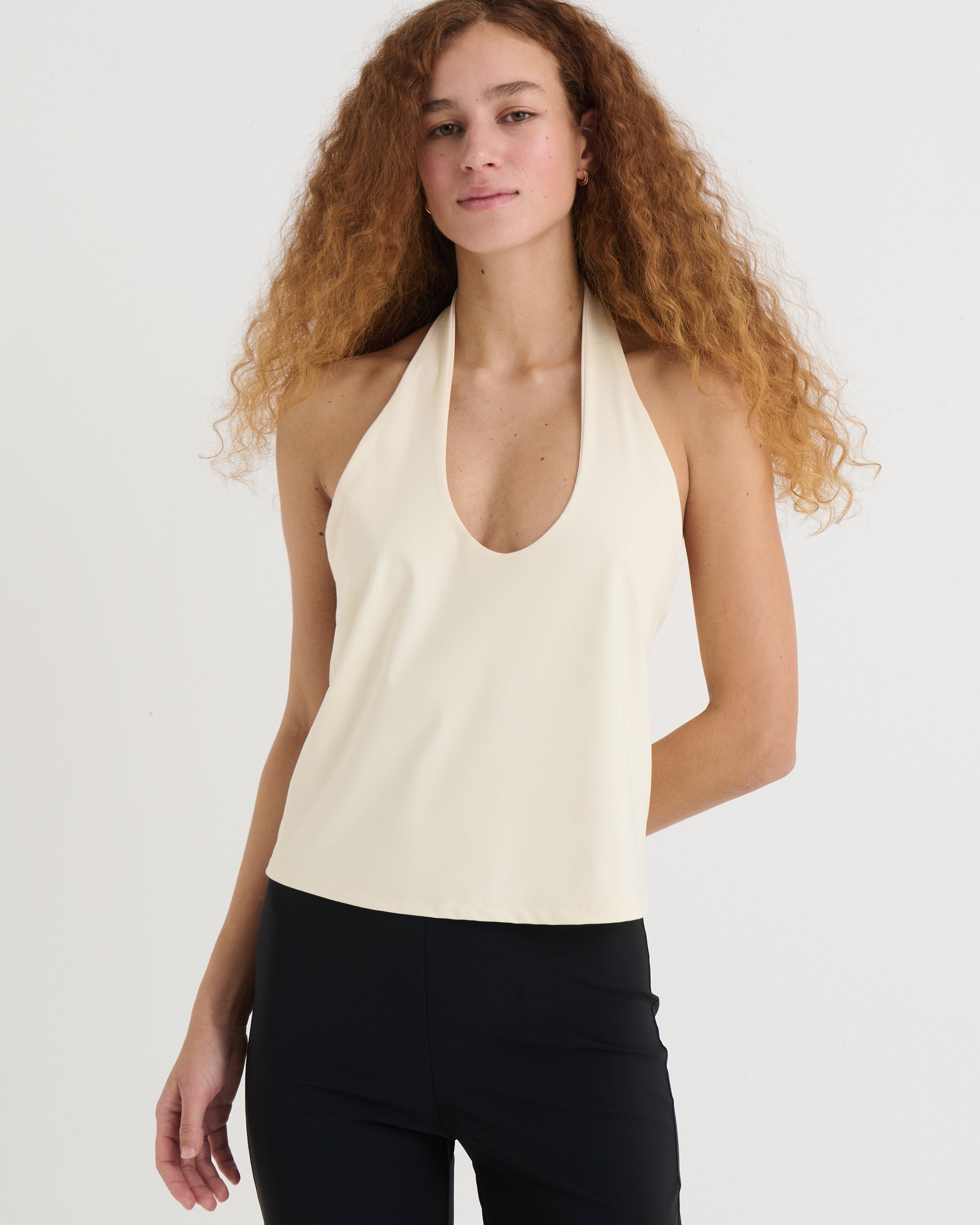Halter top, Cream
