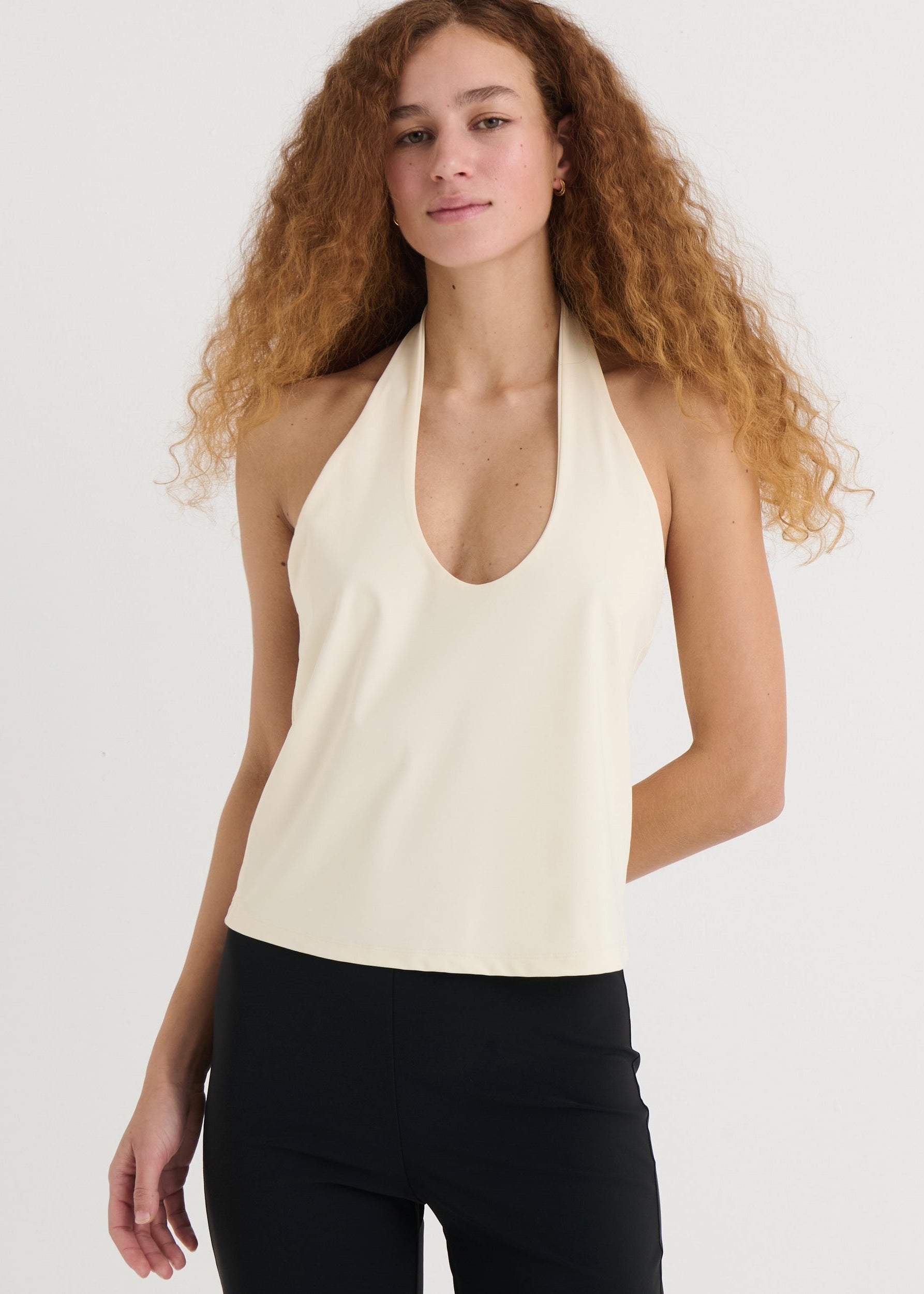 Halter top, Cream