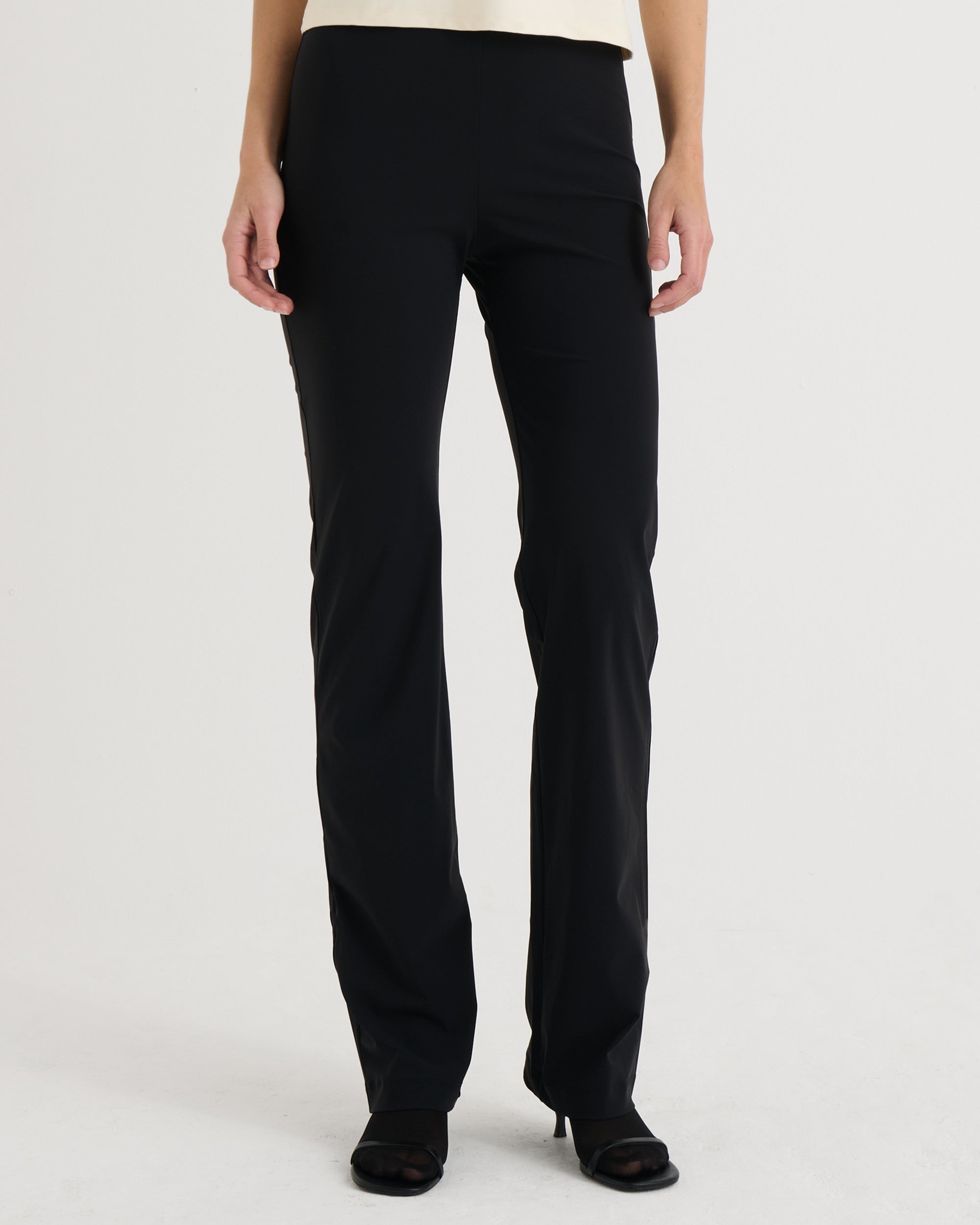 Straight fit pants, Black