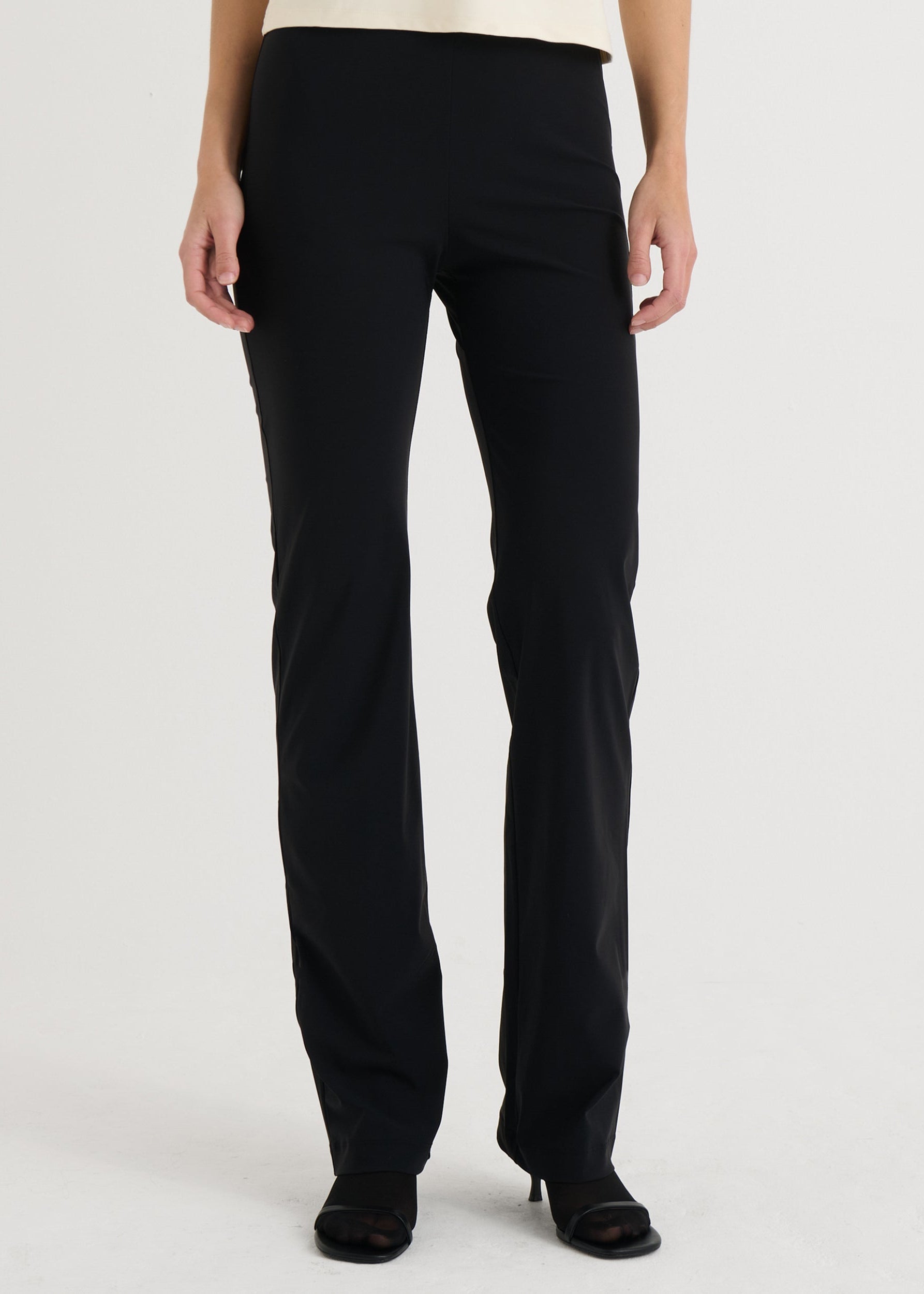 Straight fit pants, Black