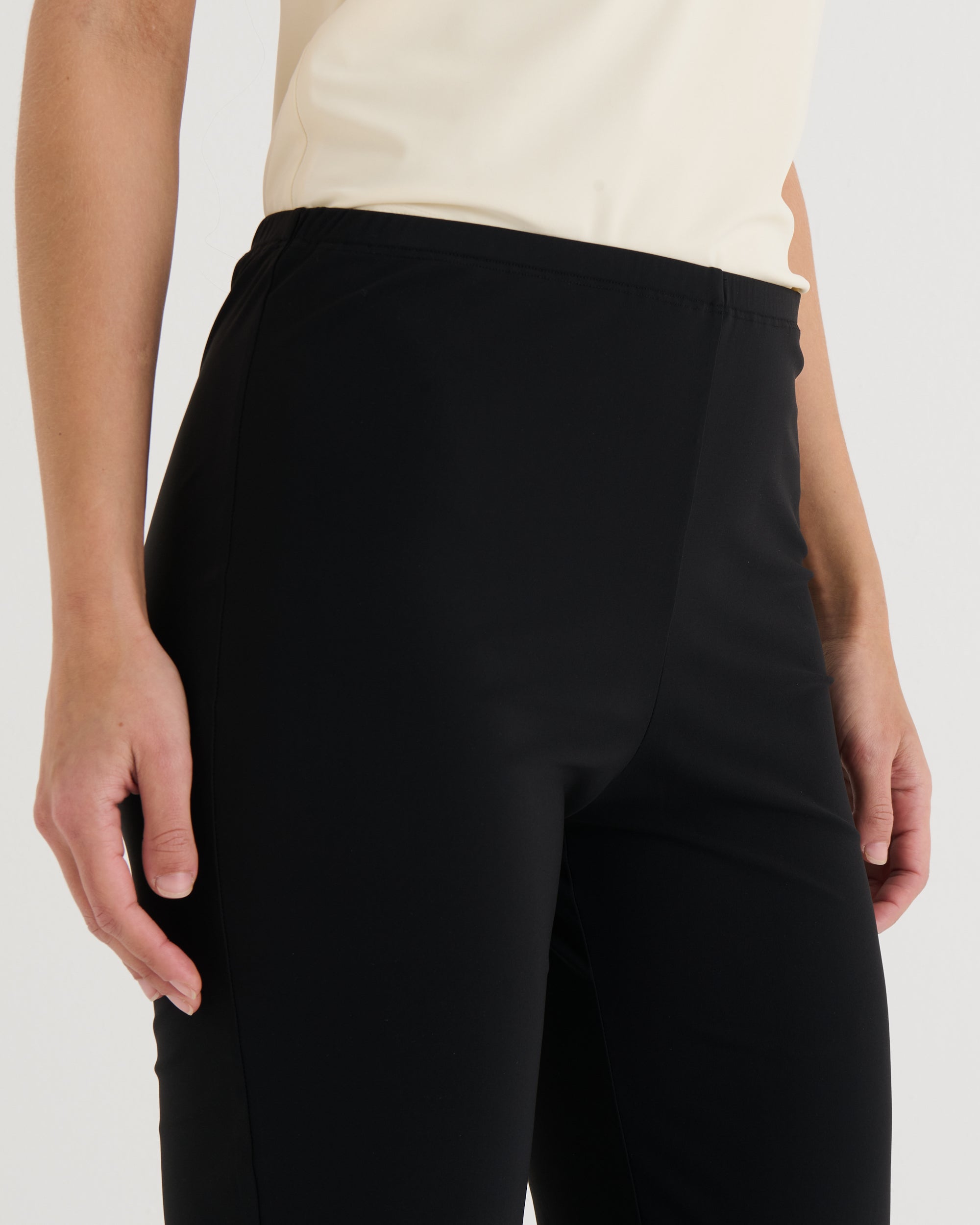 Straight fit pants, Black