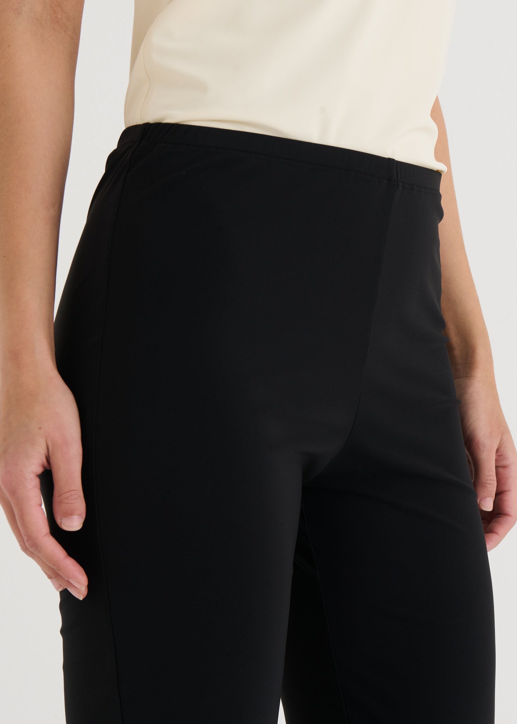 Straight fit pants, Black