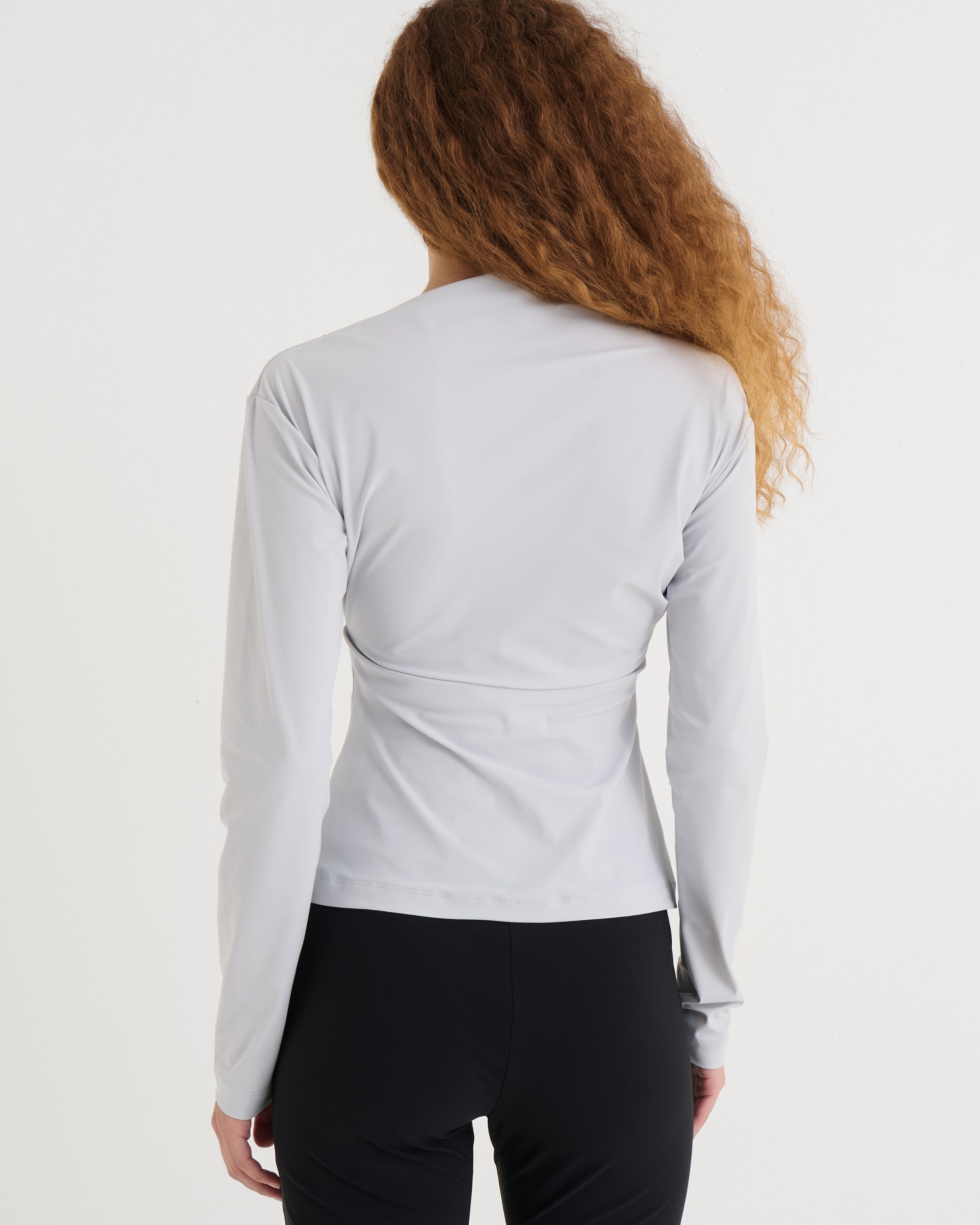 Asymmetric longsleeve top, Mist