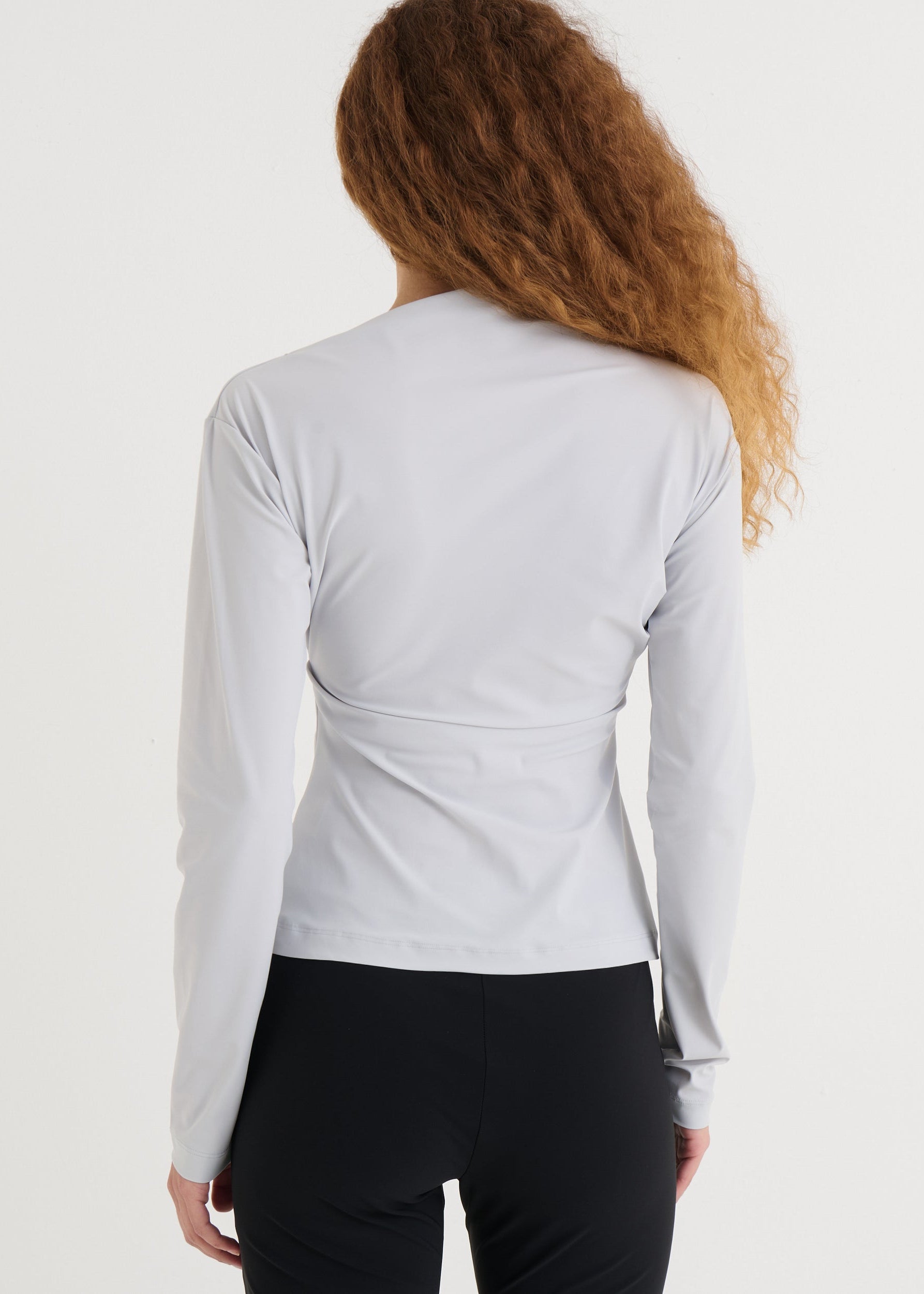 Asymmetric longsleeve top, Mist