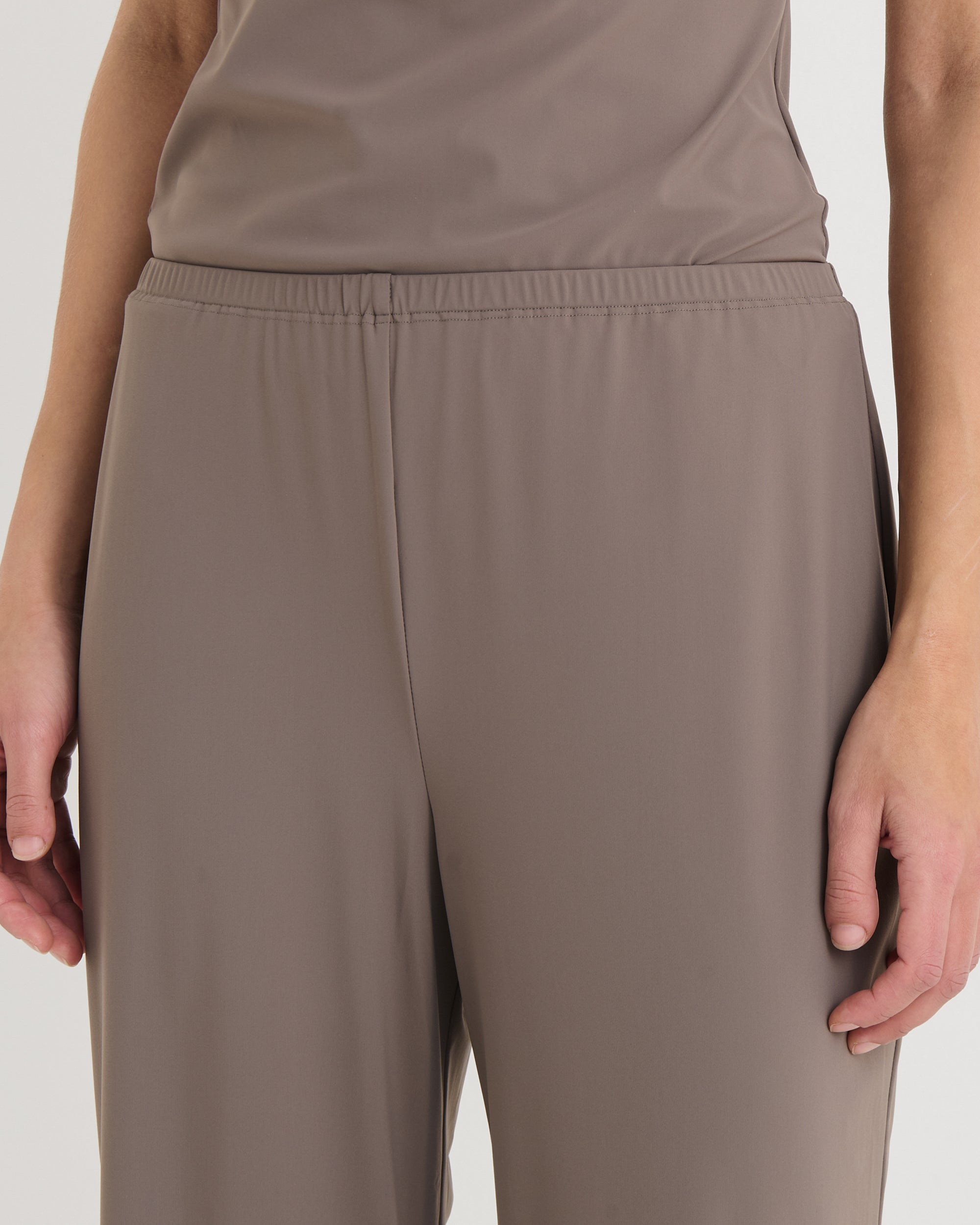Wide fit pants, Taupe