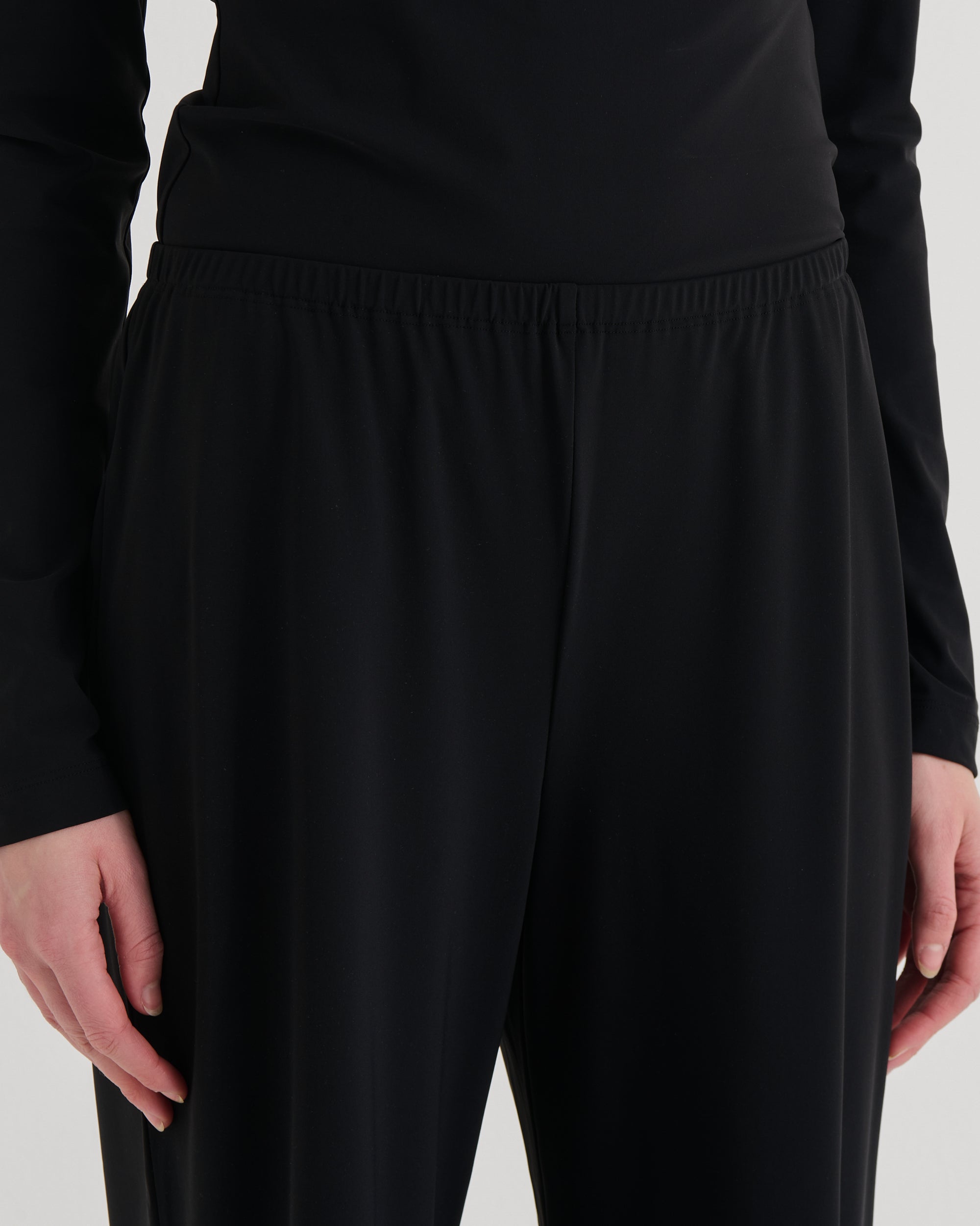 Wide fit pants, Black