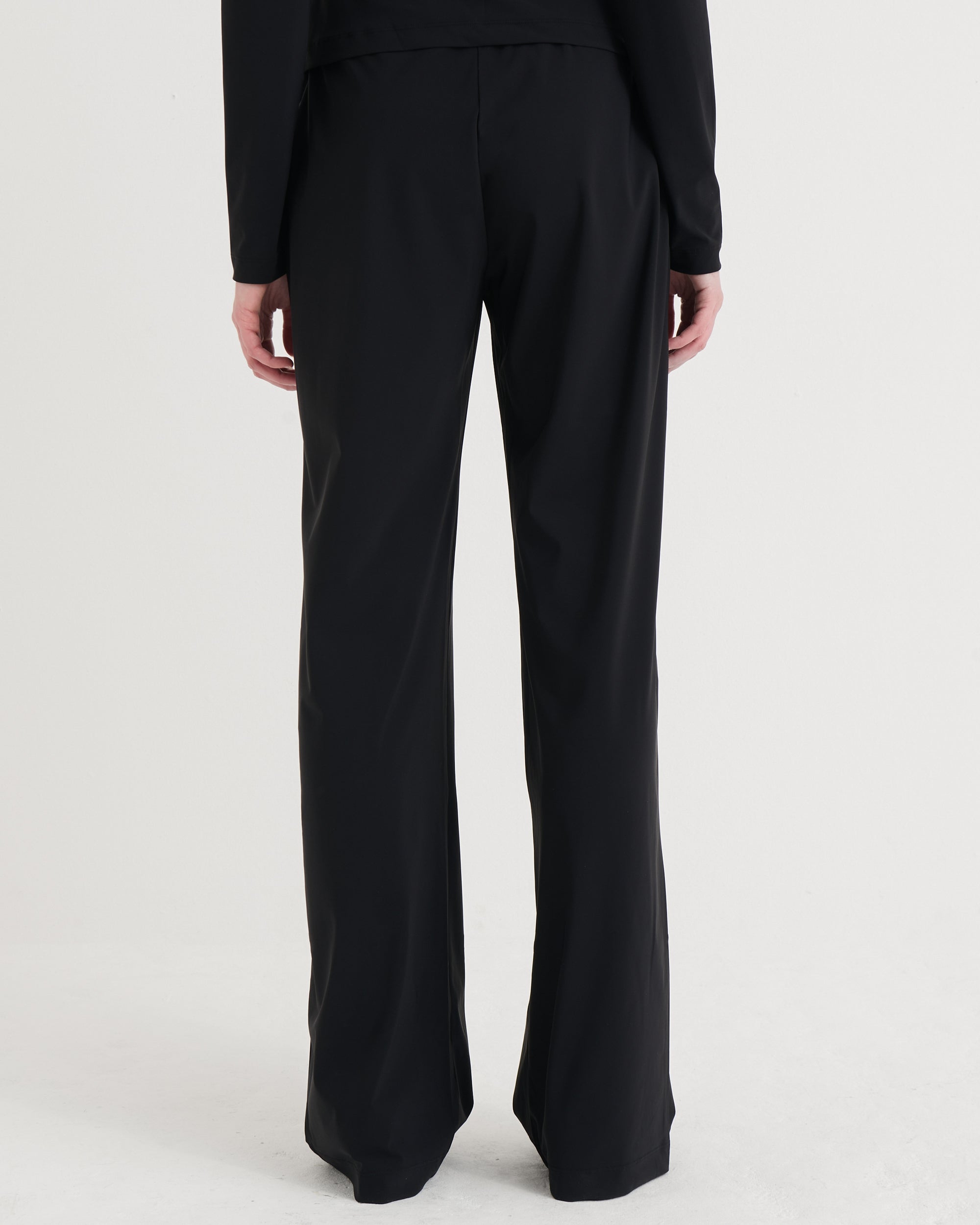 Wide fit pants, Black