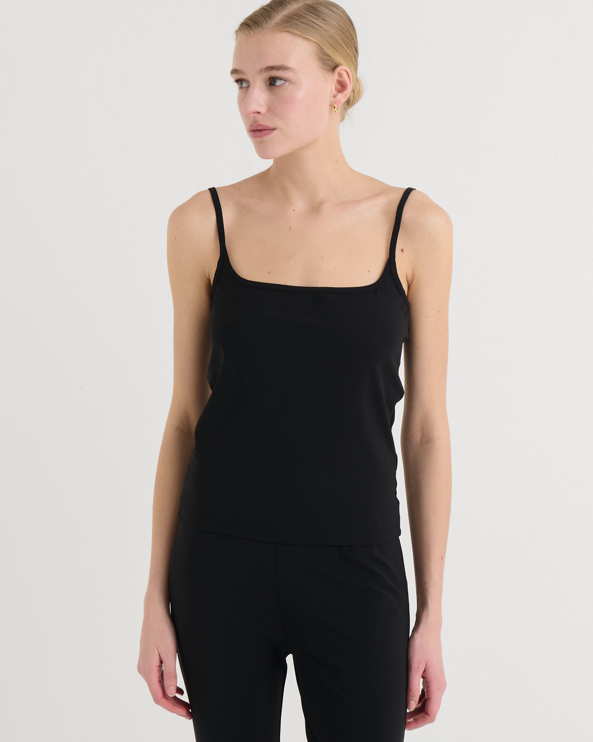 Spaghetti tank top, Black