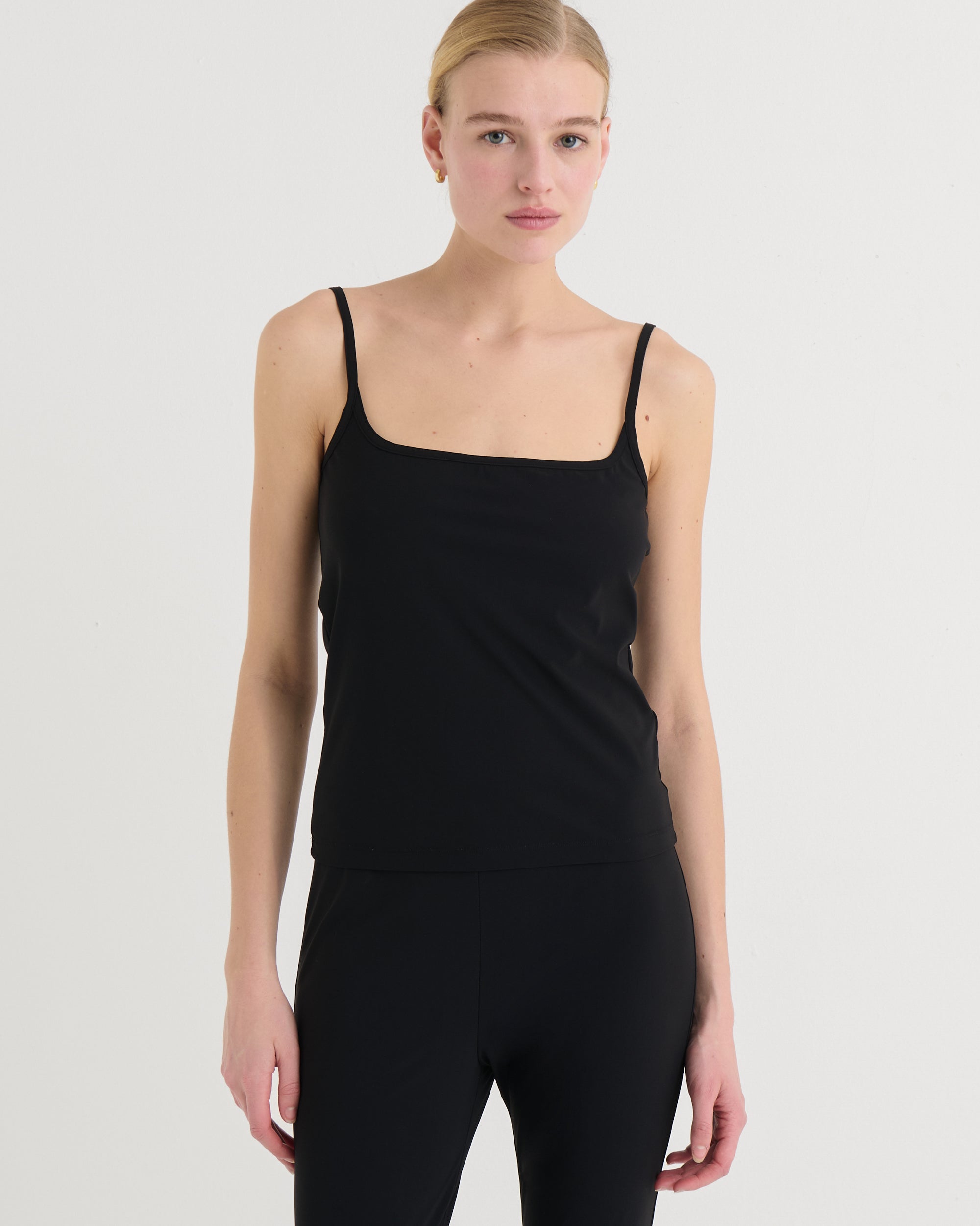 Spaghetti tank top, Black