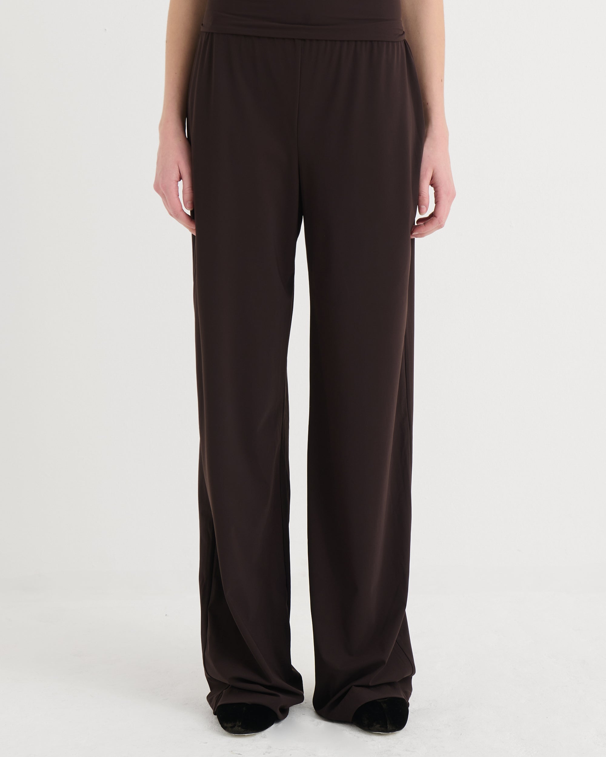 Wide fit pants, Cocoa