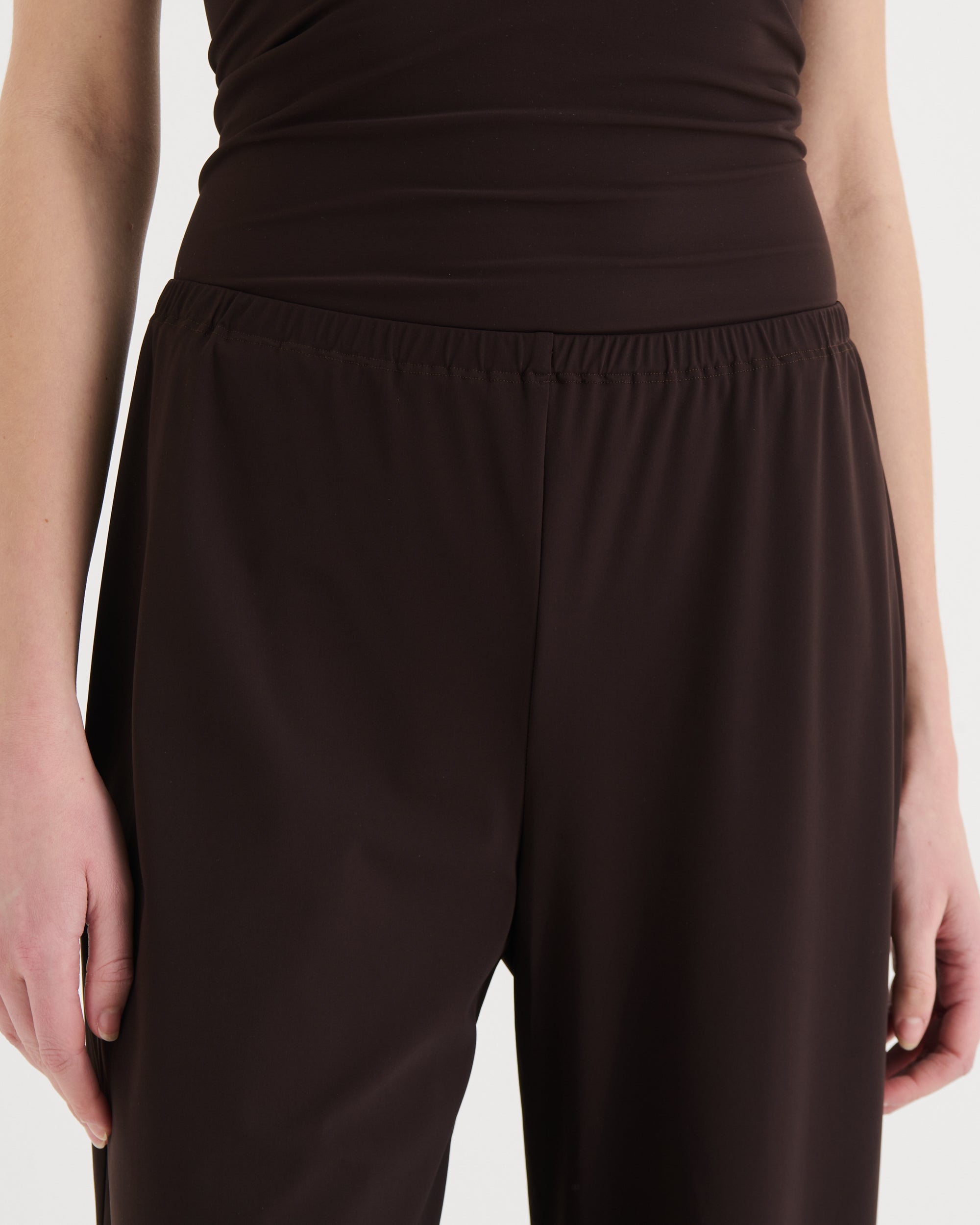Wide fit pants, Cocoa