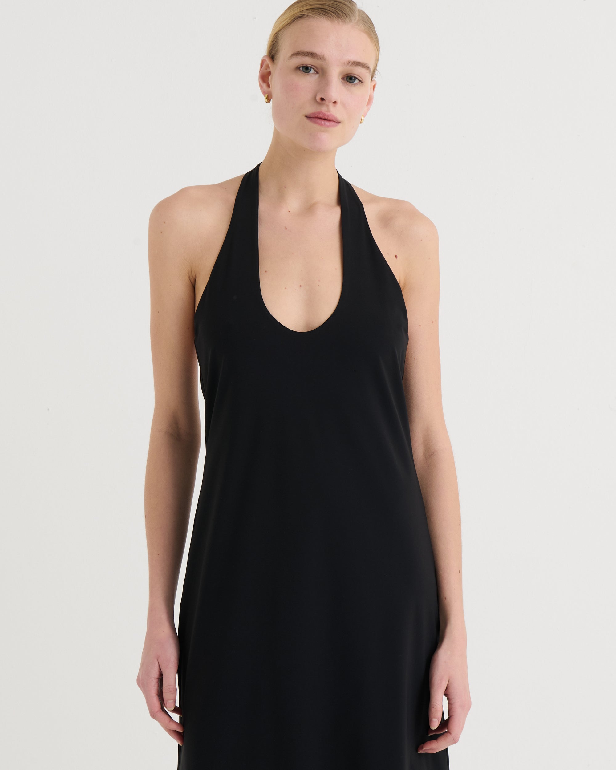 Halter dress, Black