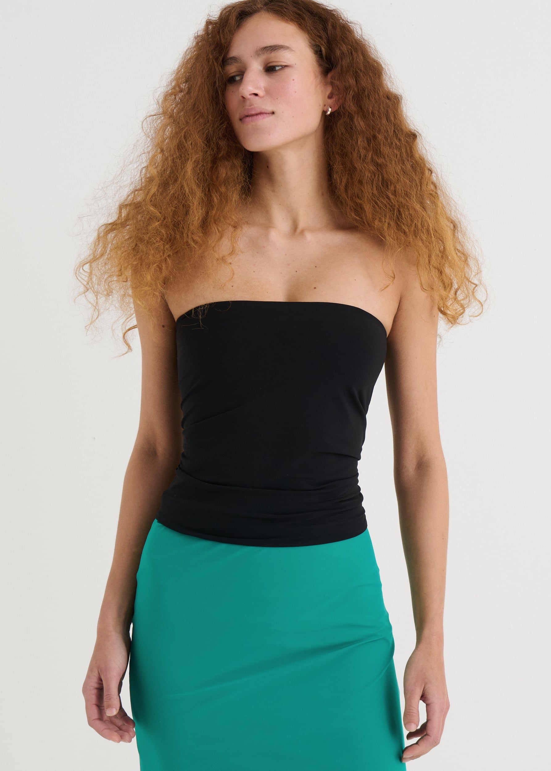 Strapless bandeau top, Black