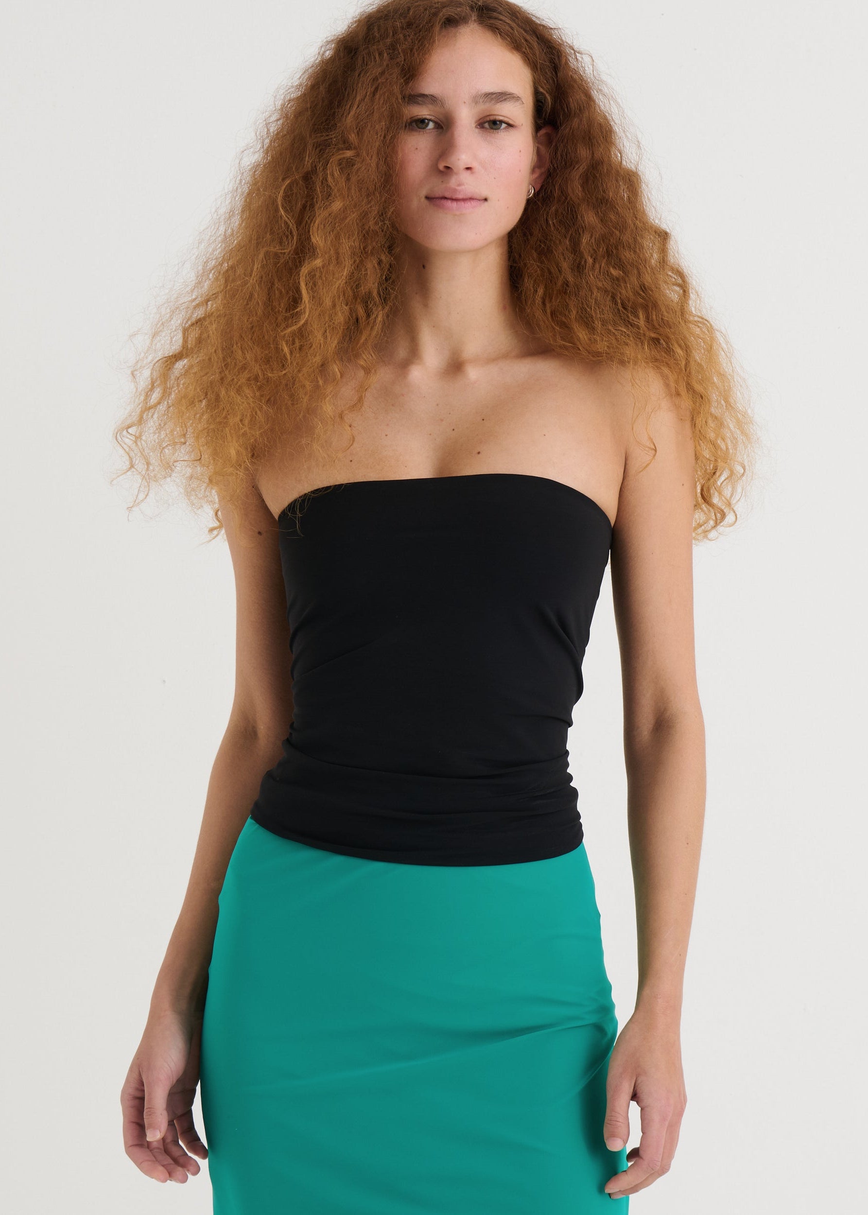 Strapless bandeau top, Black