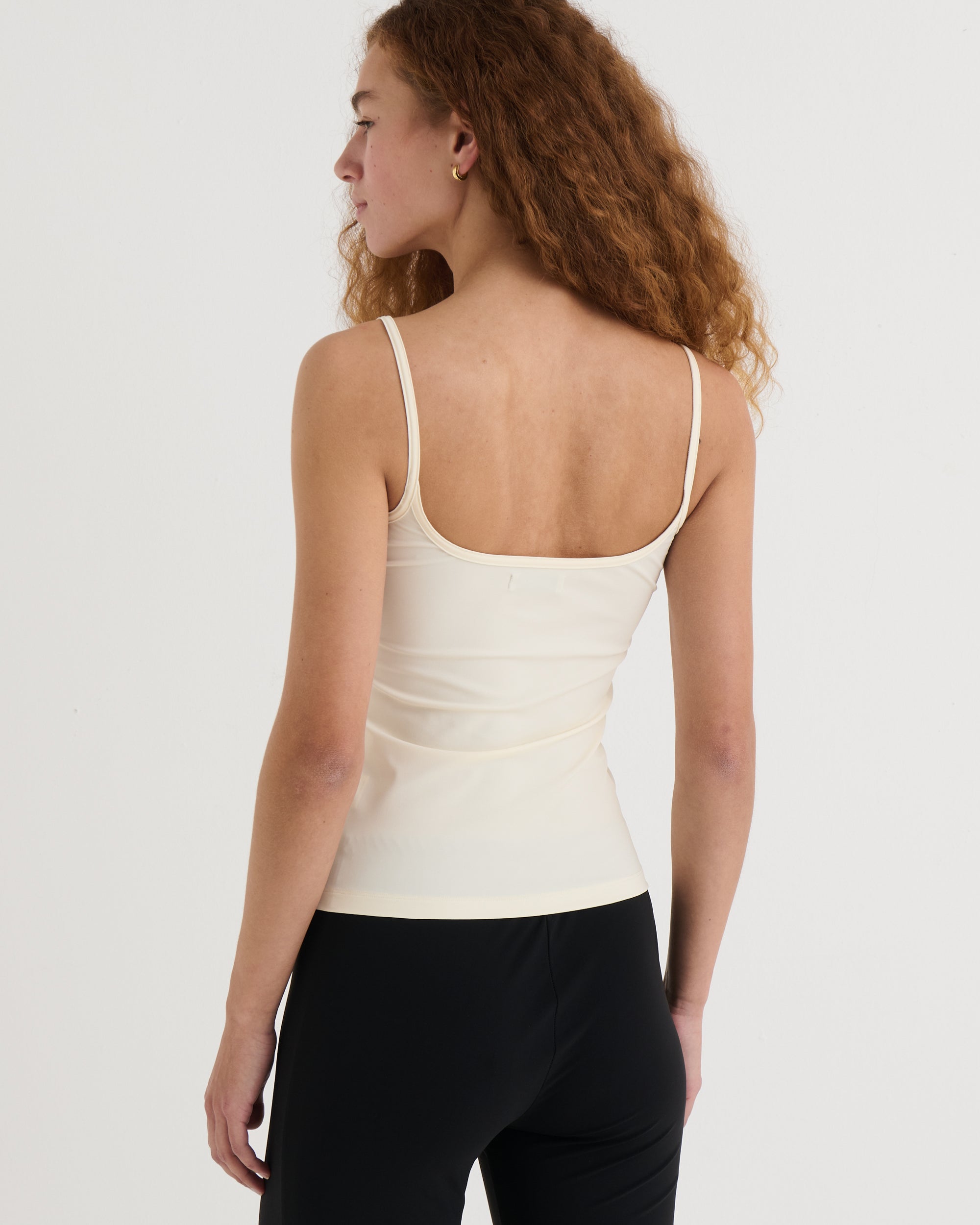 Spaghetti tank top, Cream