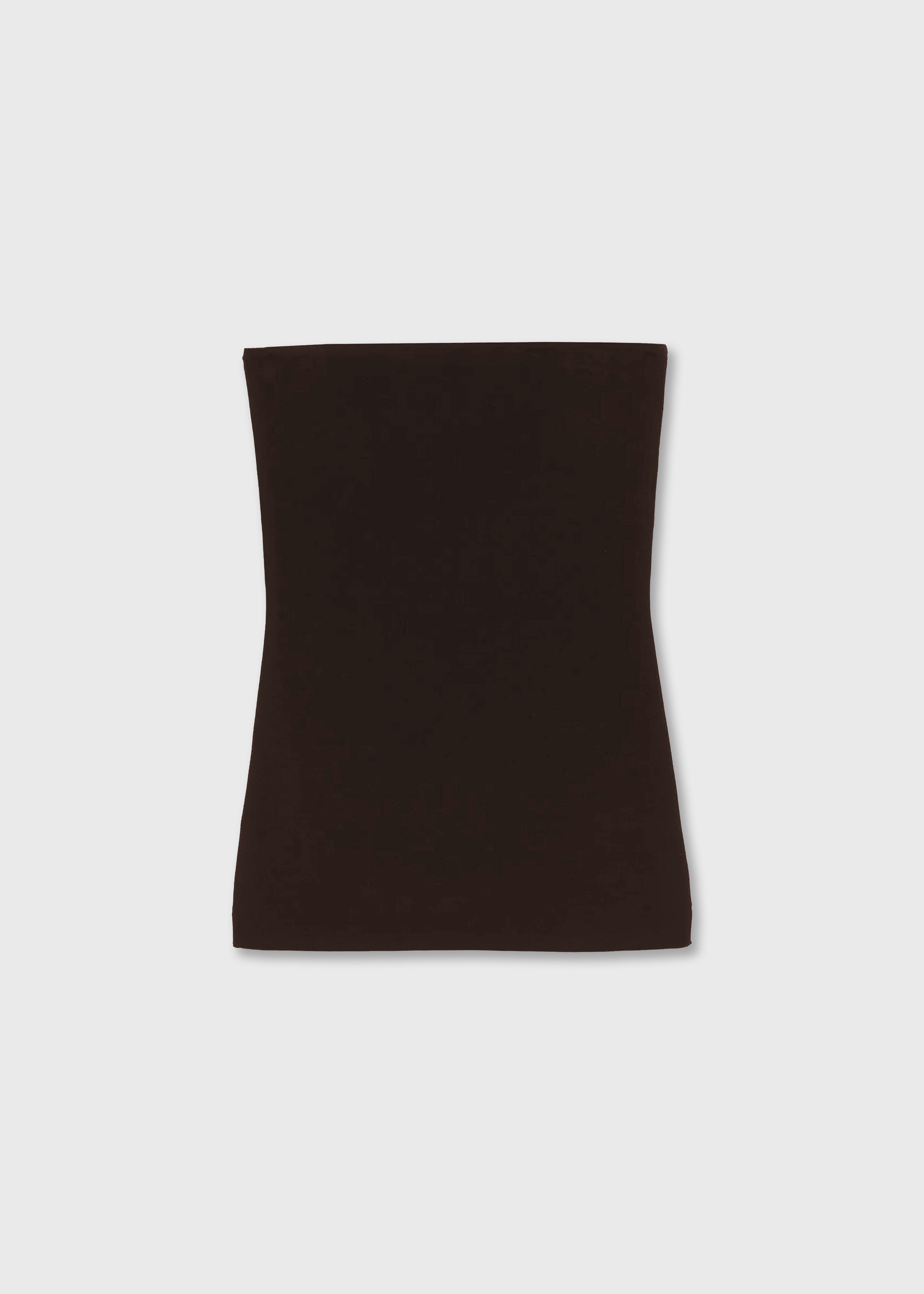 Strapless bandeau top, Cocoa