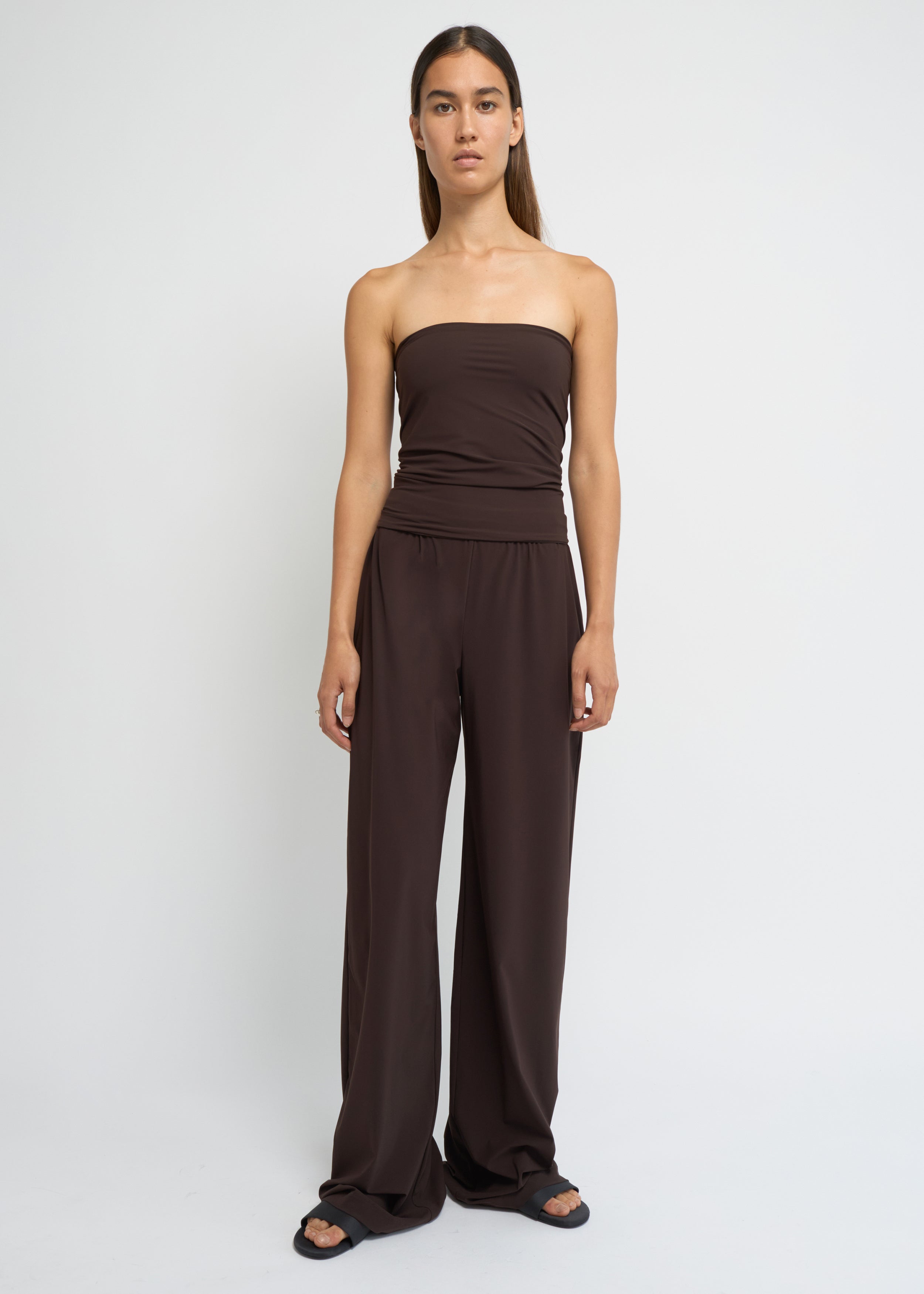 Cocoa wide fit pants with loose, relaxed silhouette