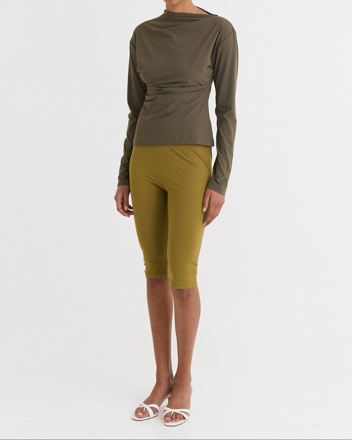 Capri leggings, Olive