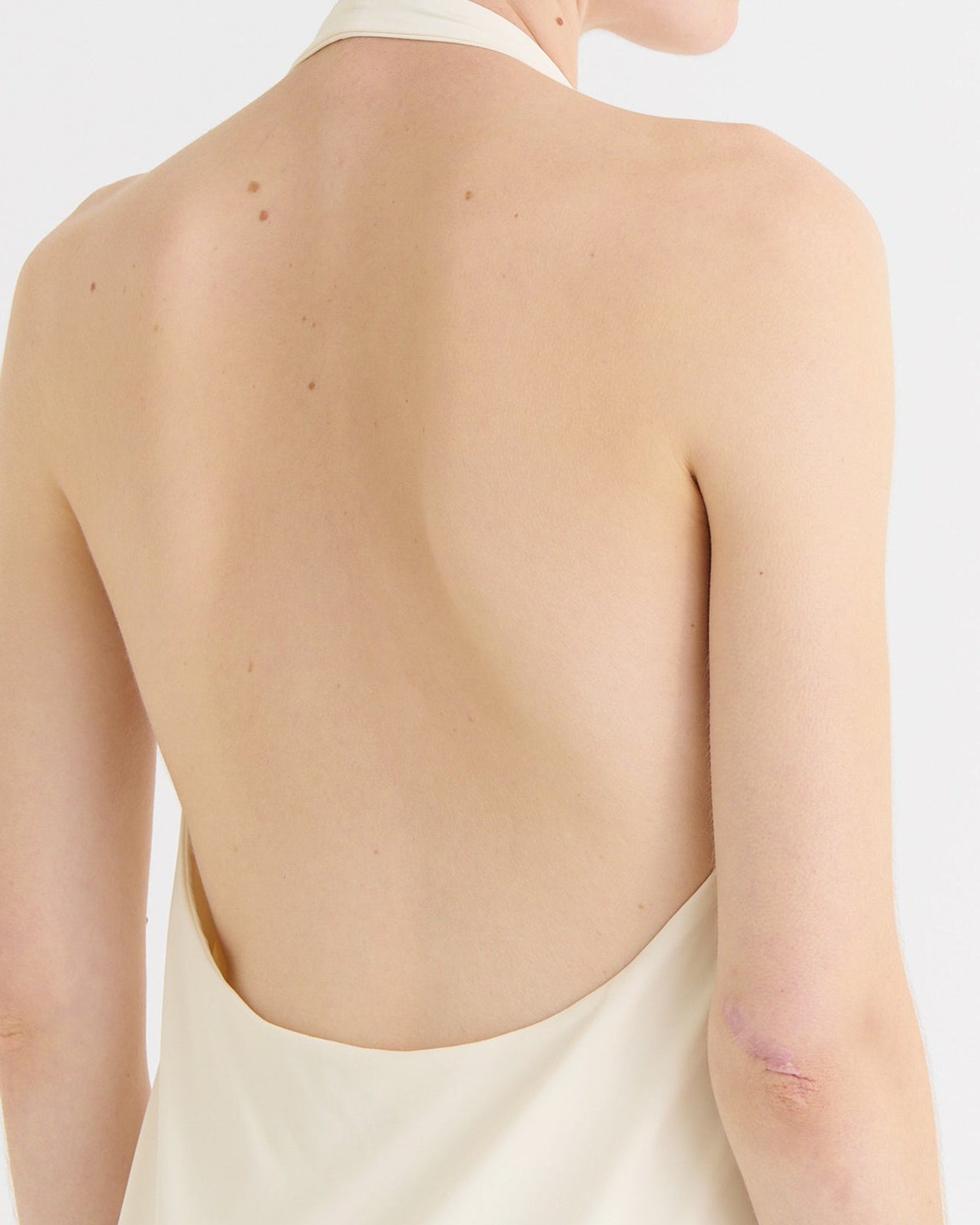 Halter dress, Cream