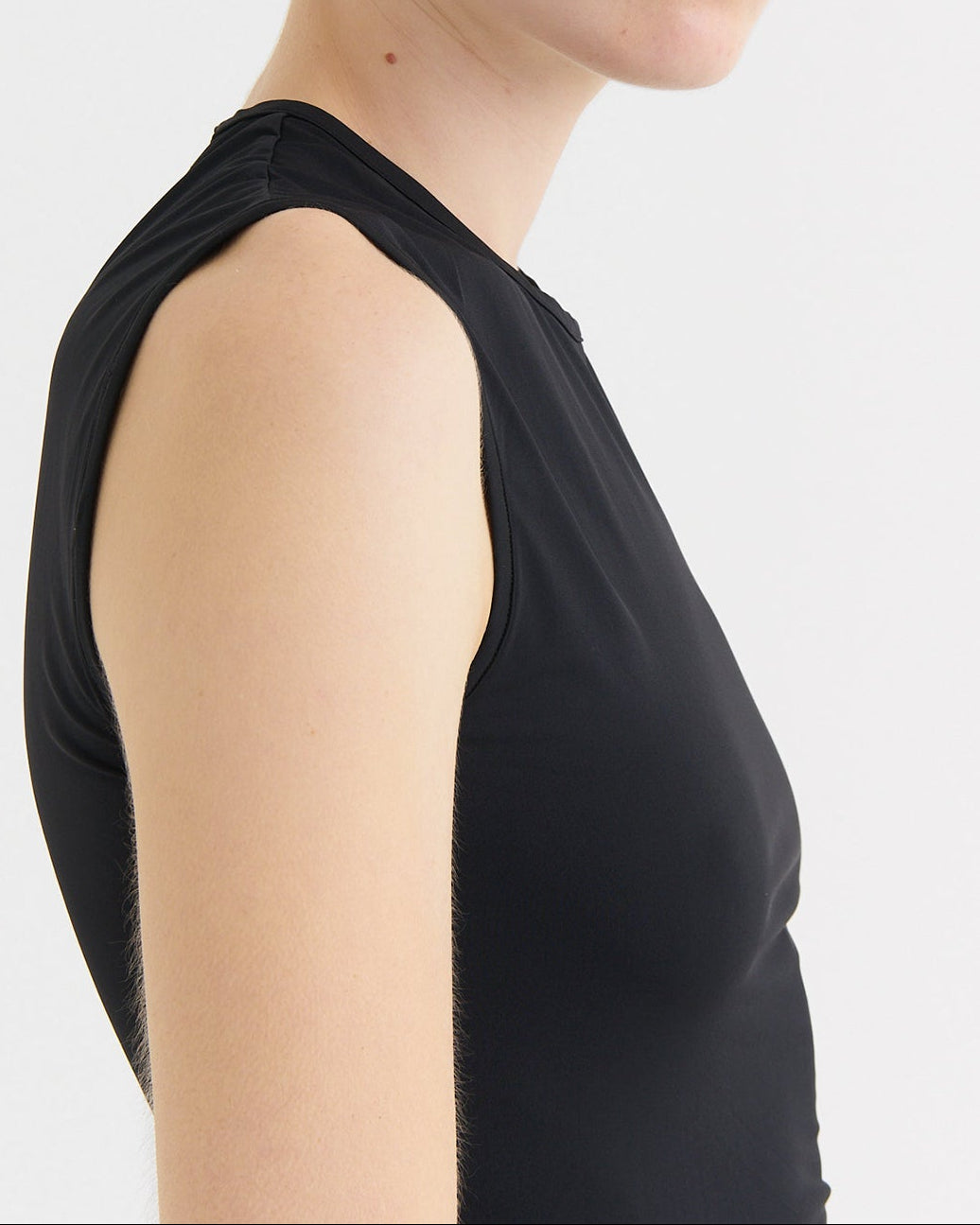 Second skin sleeveless top, Black