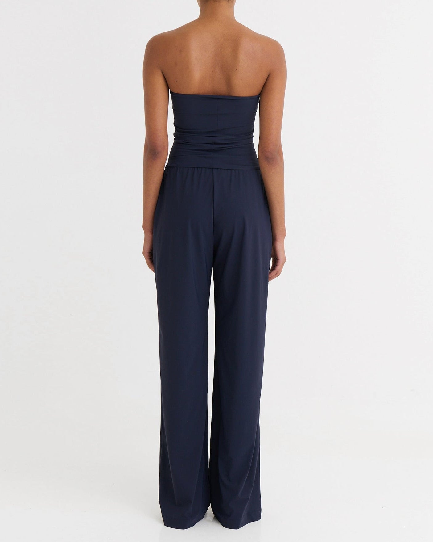 Wide fit pants, Navy