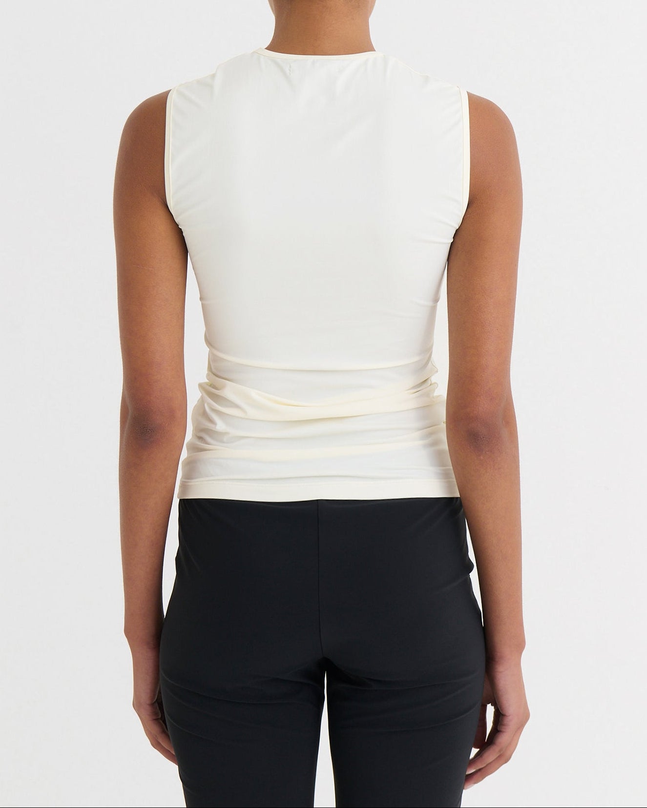 Second skin sleeveless top, Cream