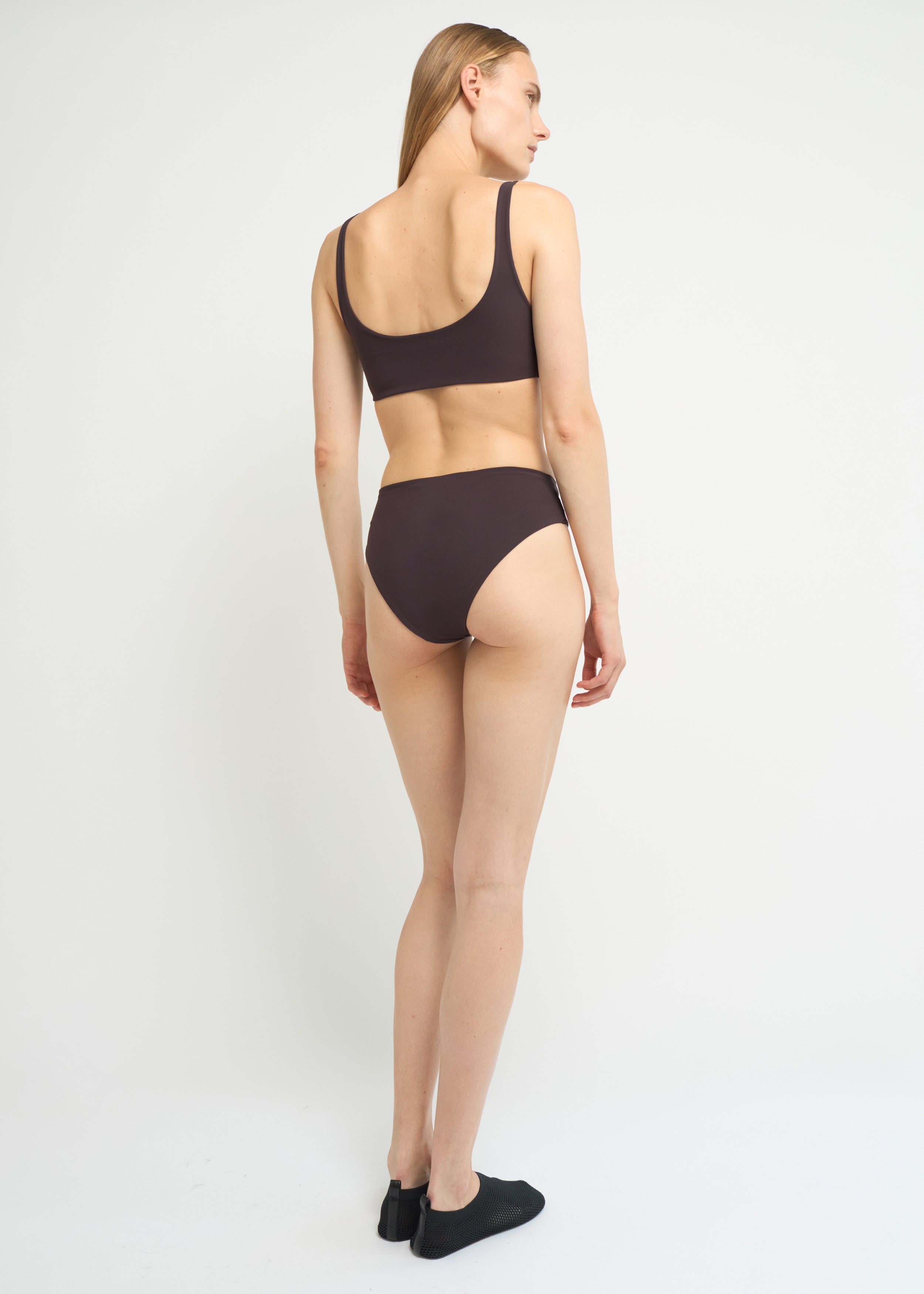 Scoop neck swim top, Fig