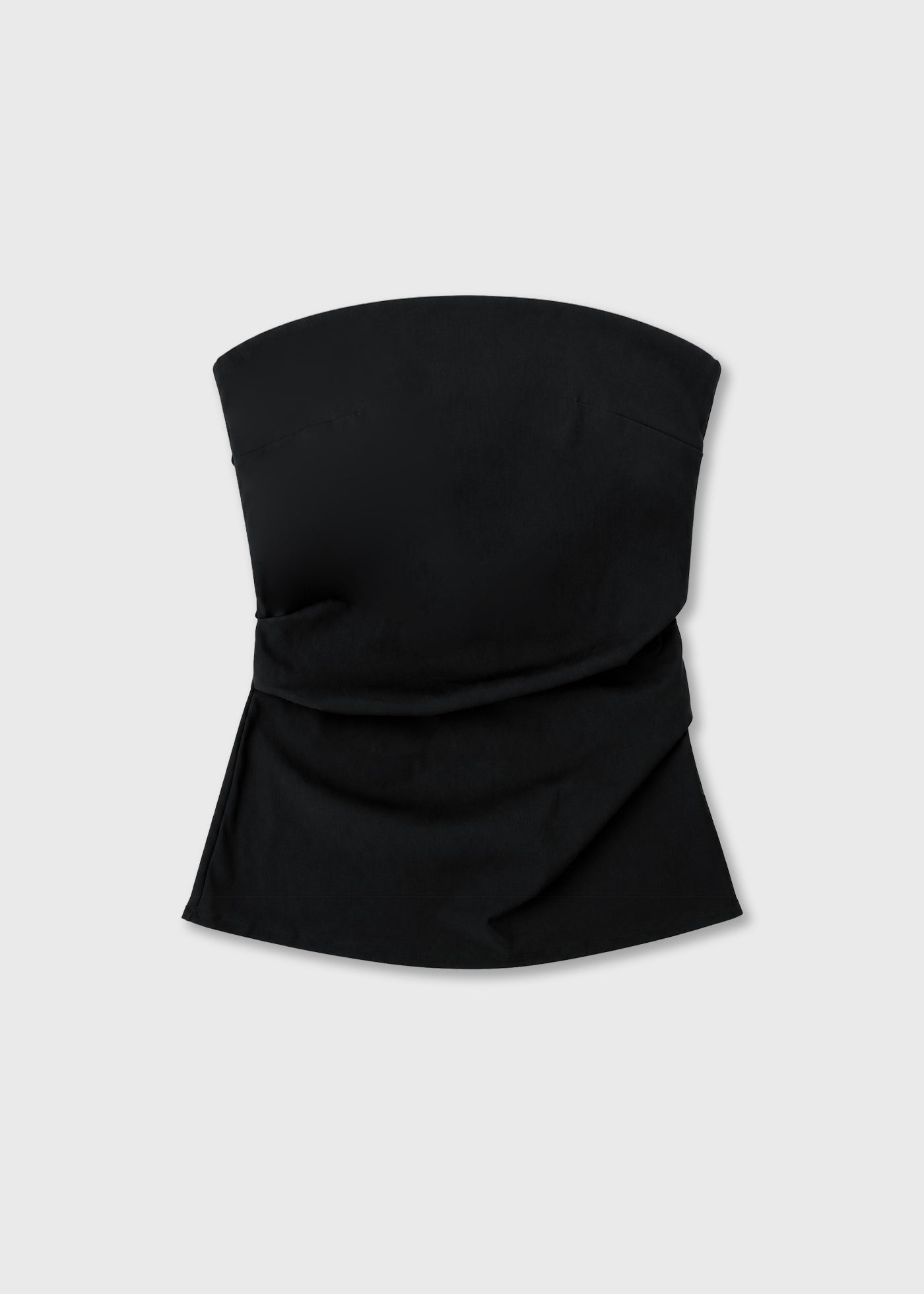 Strapless A-line top, Black