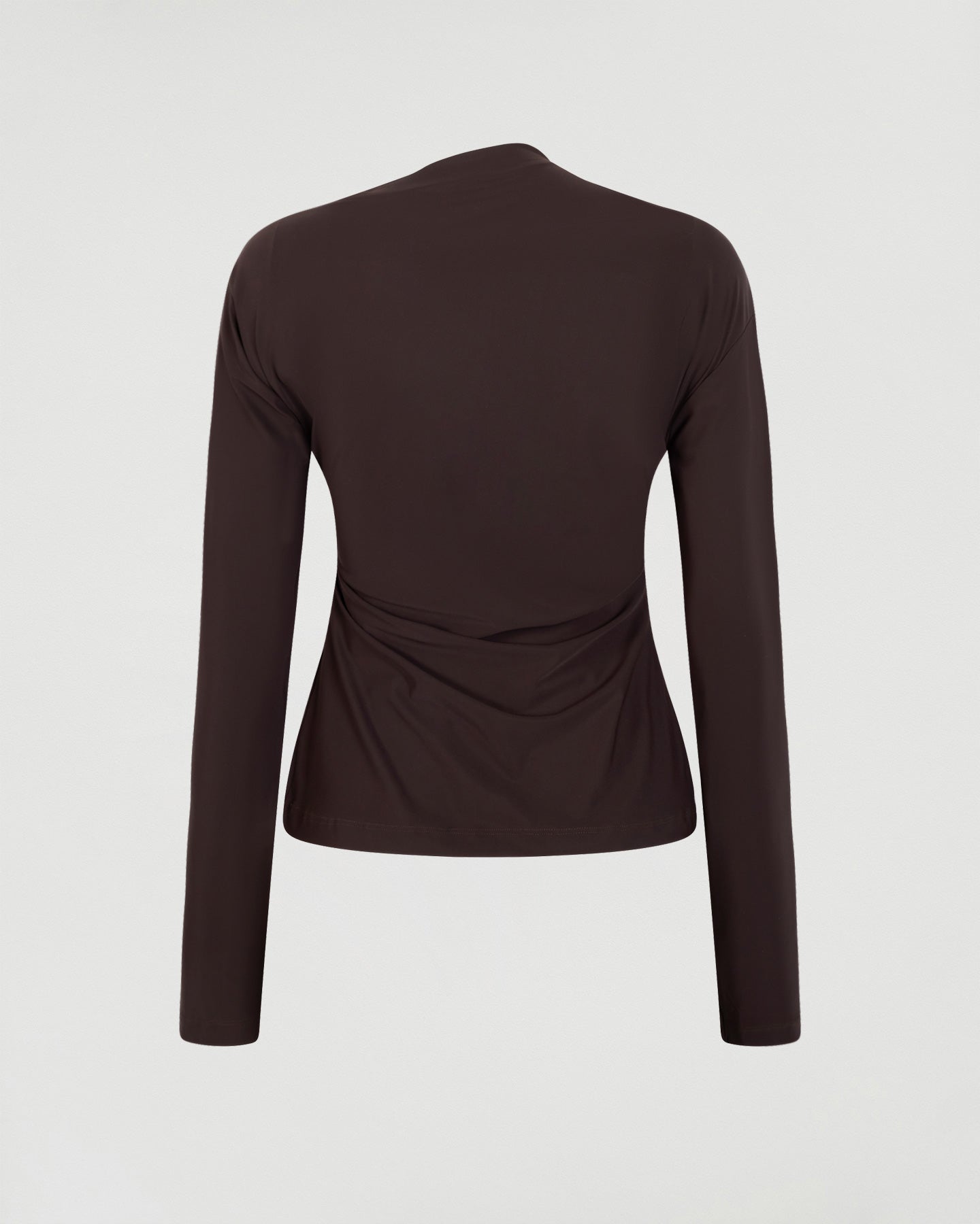 Asymmetric longsleeve top, Cocoa