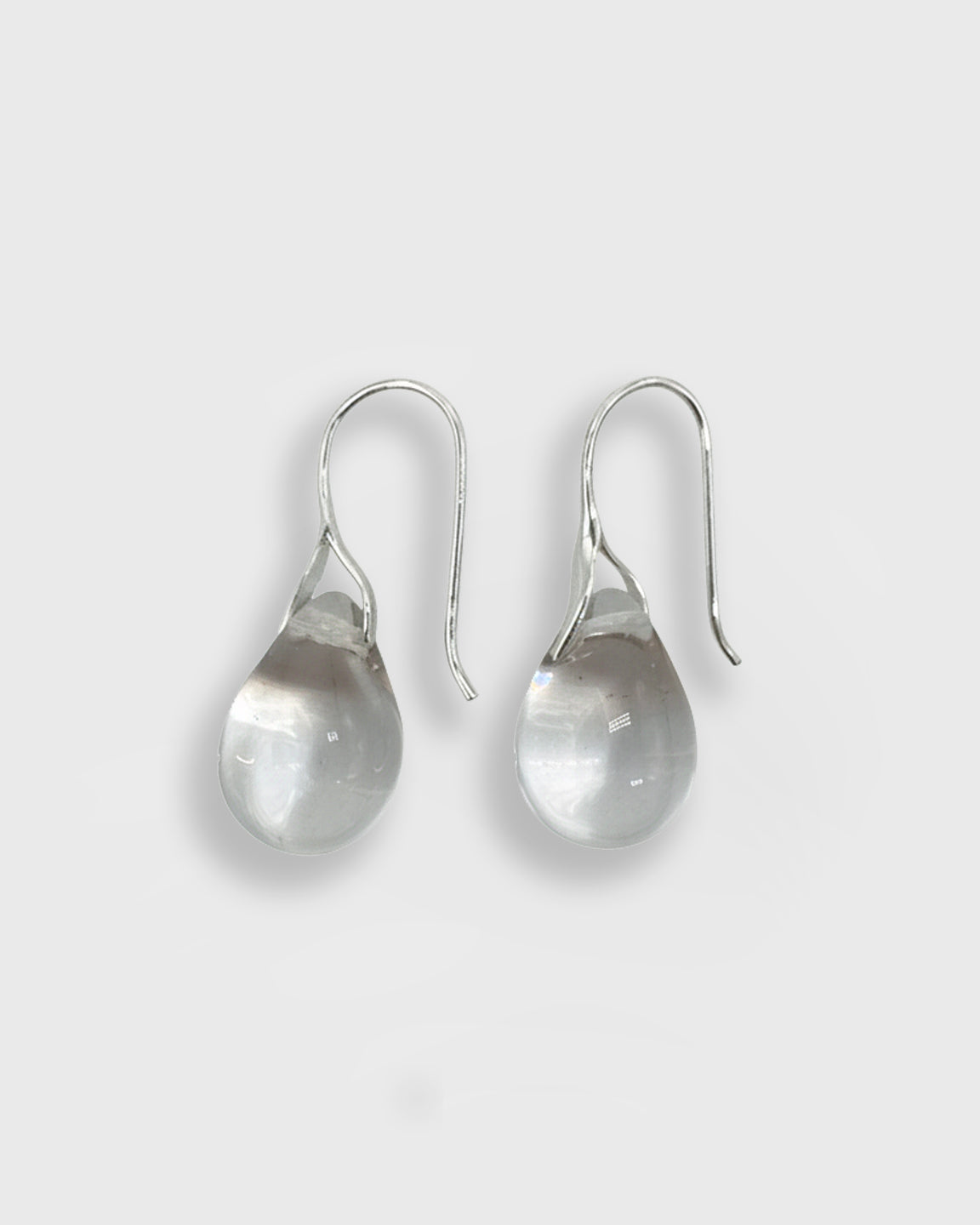 Gota midi earrings, Clear