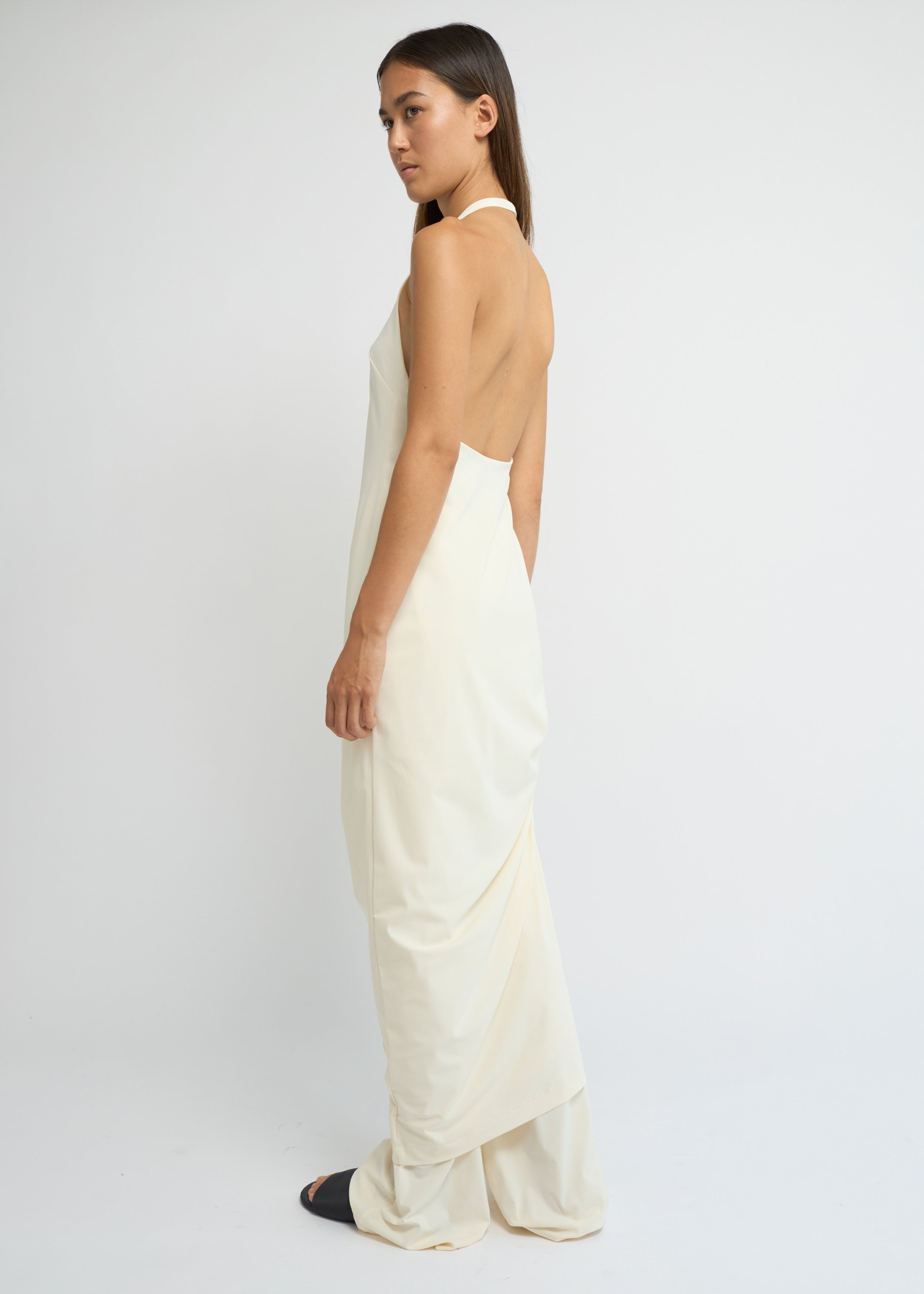 Halter dress, Cream