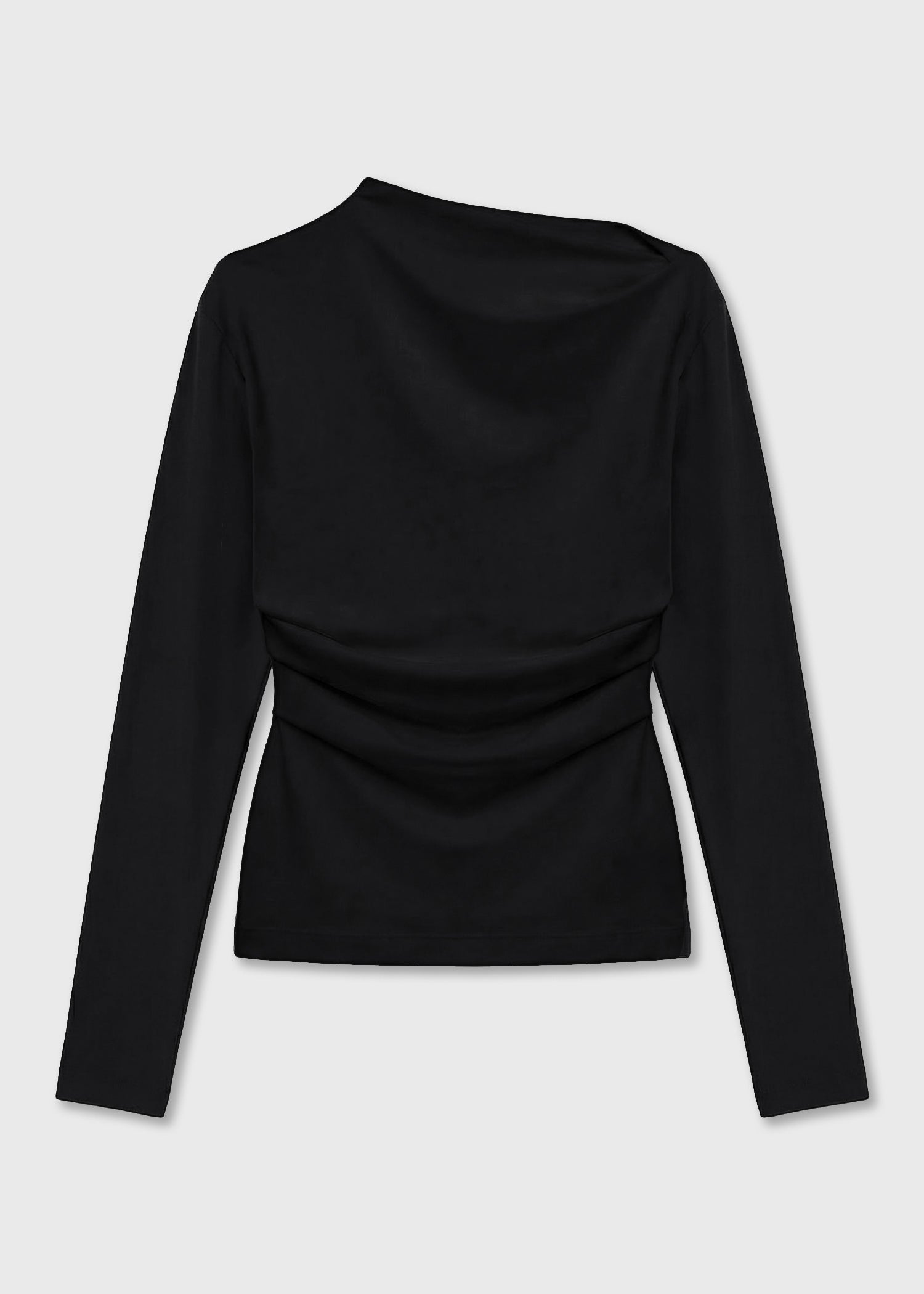 Asymmetric longsleeve top, Black