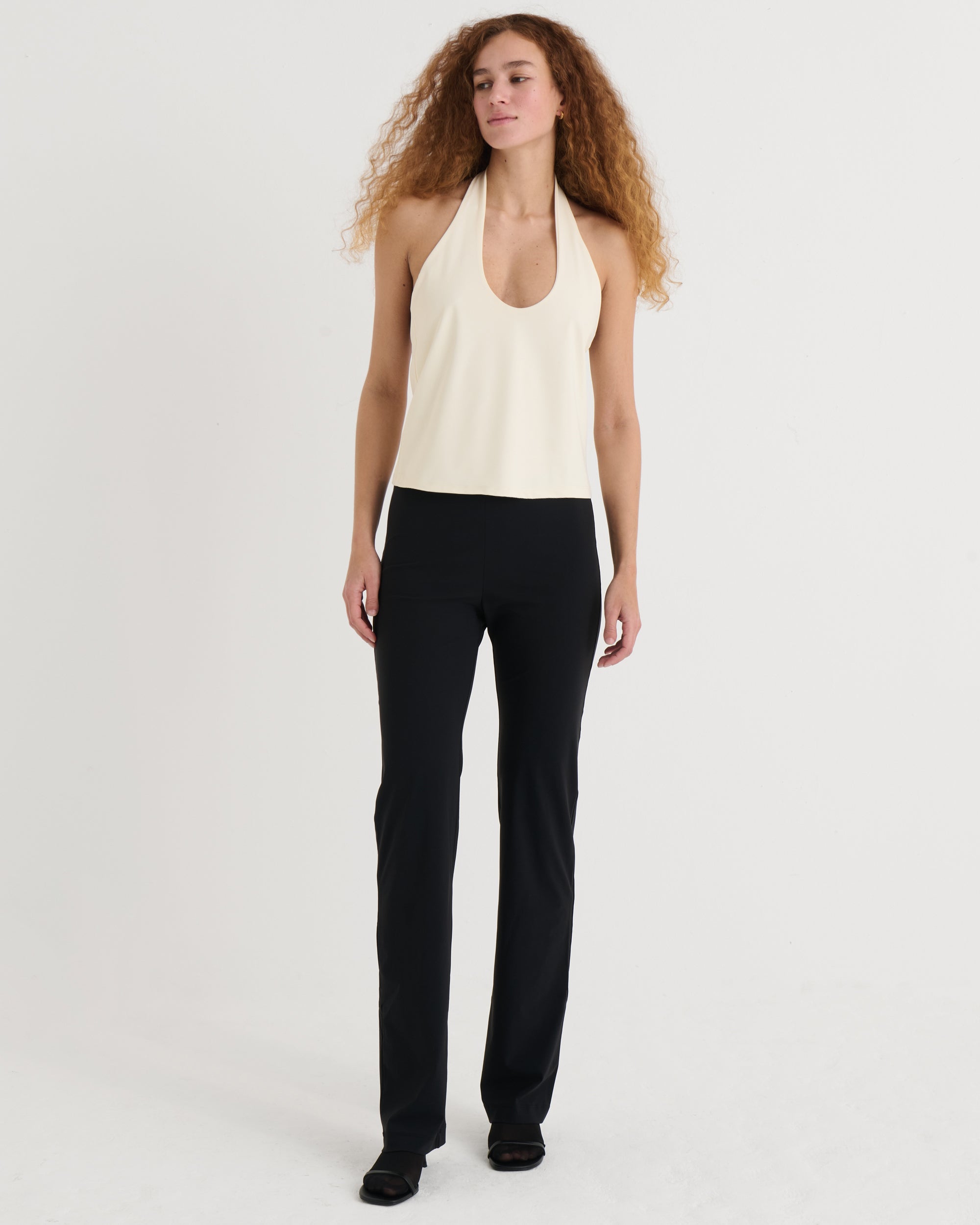 Straight fit pants, Black