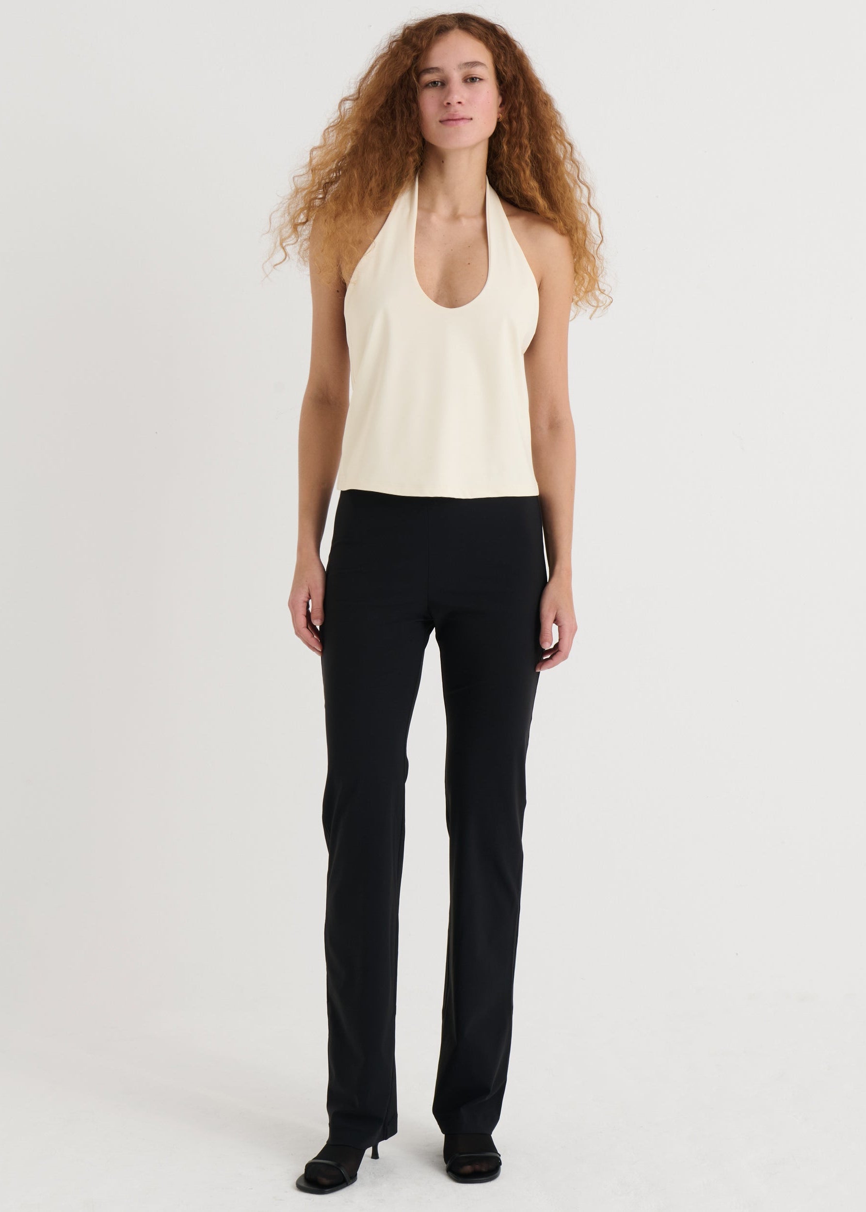 Straight fit pants, Black