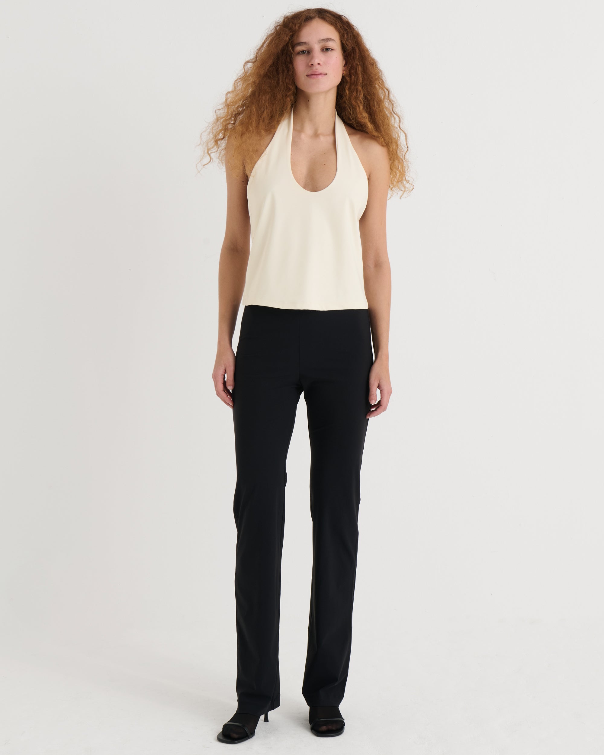Straight fit pants, Black