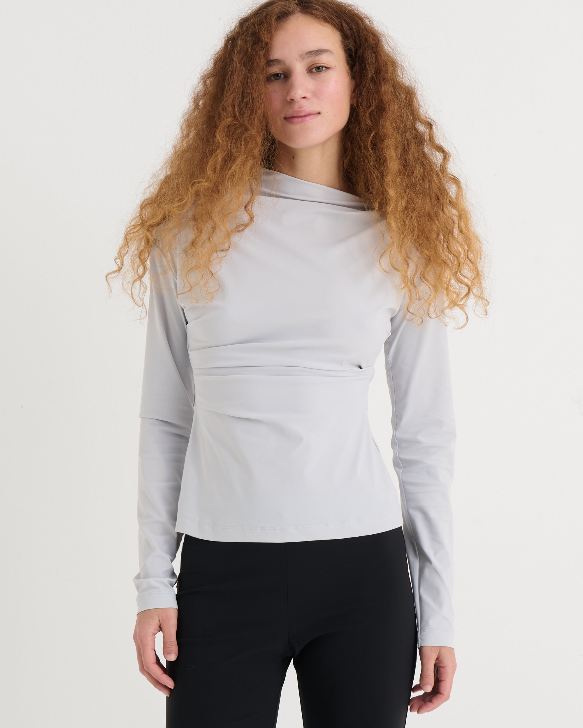 Asymmetric longsleeve top, Mist