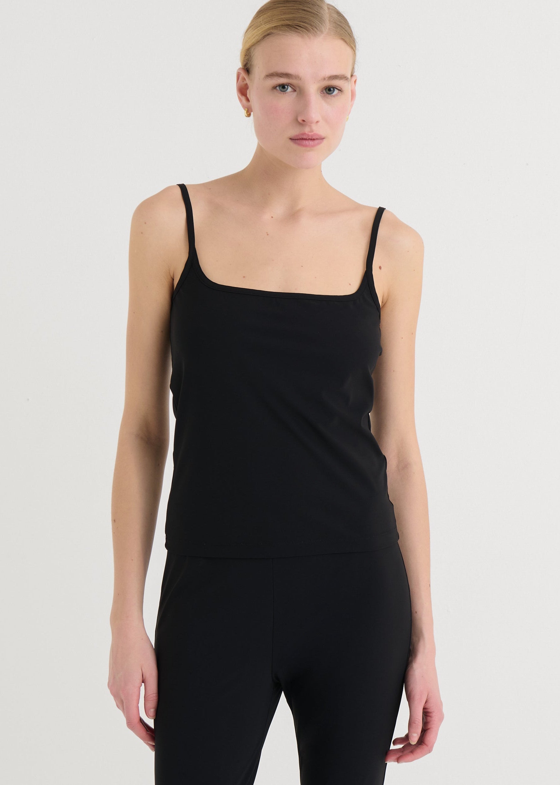 Spaghetti tank top, Black