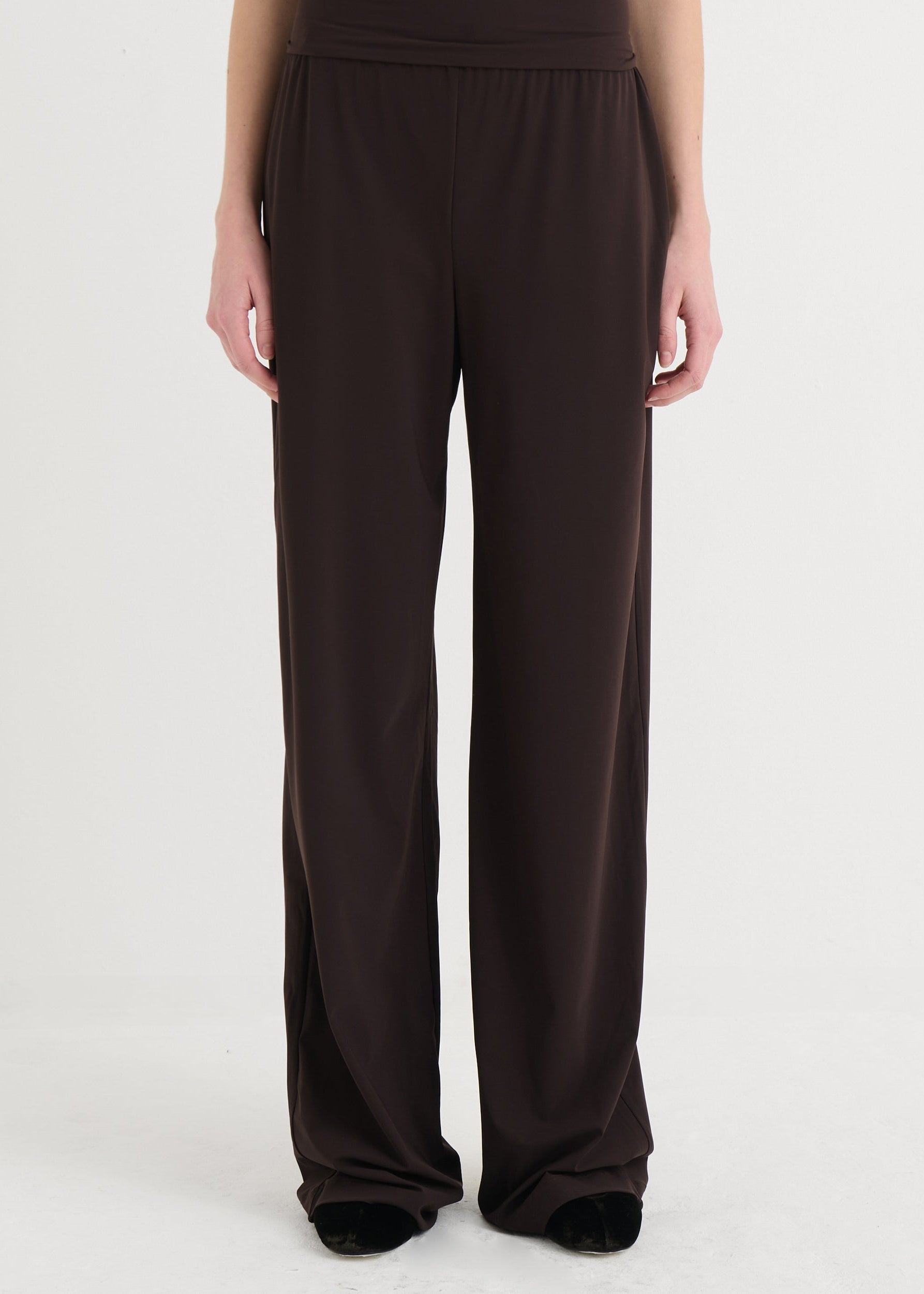 Wide fit pants, Cocoa