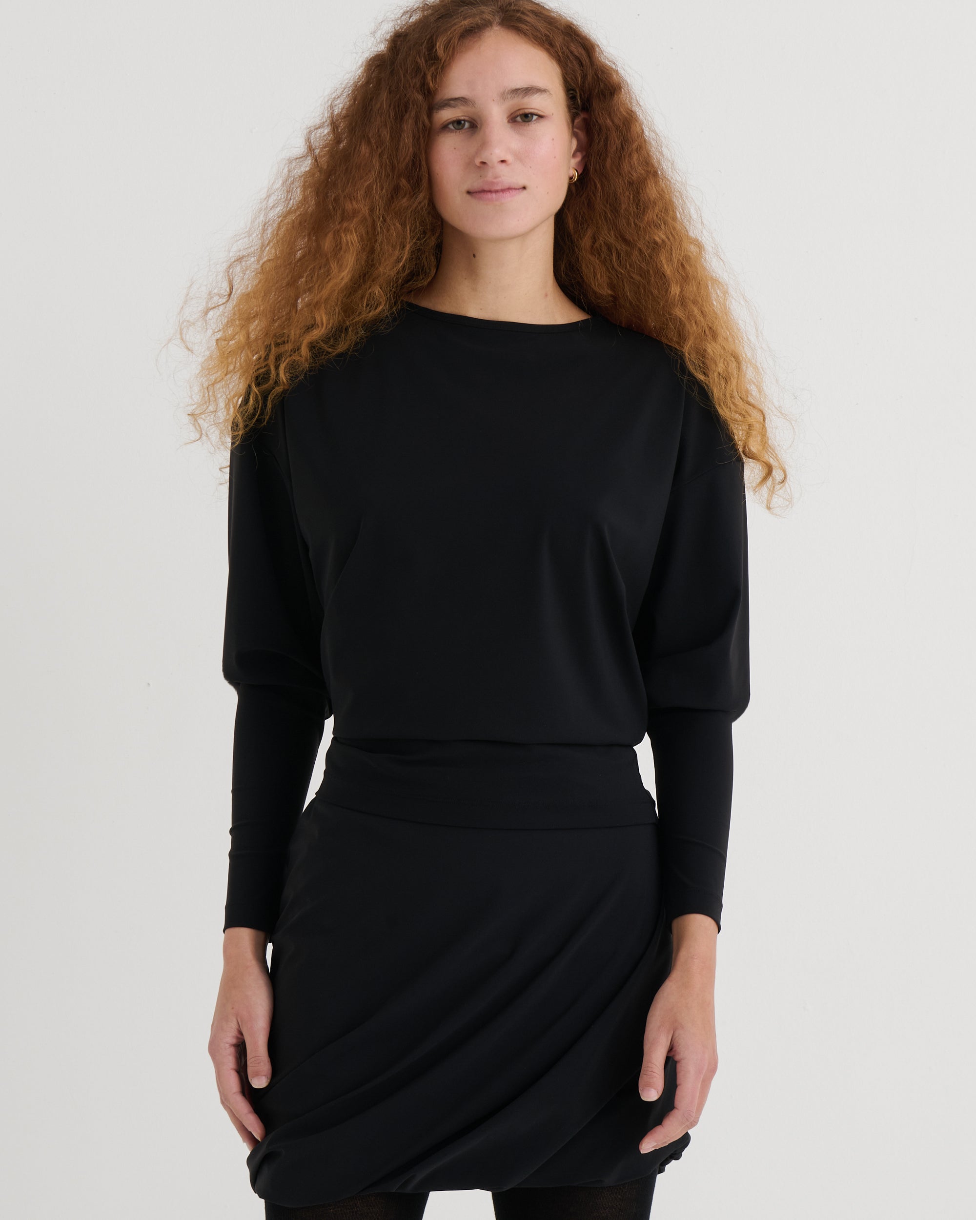 Longsleeve dance top, Black