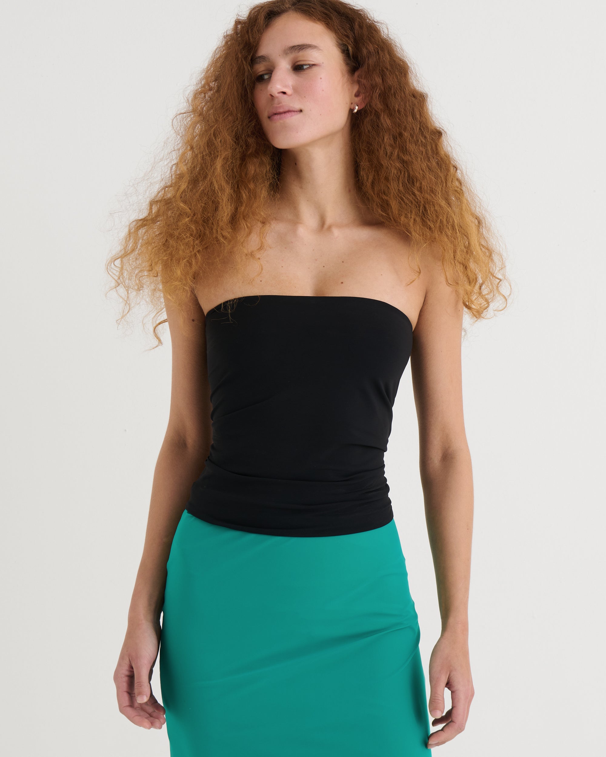 Strapless bandeau top, Black