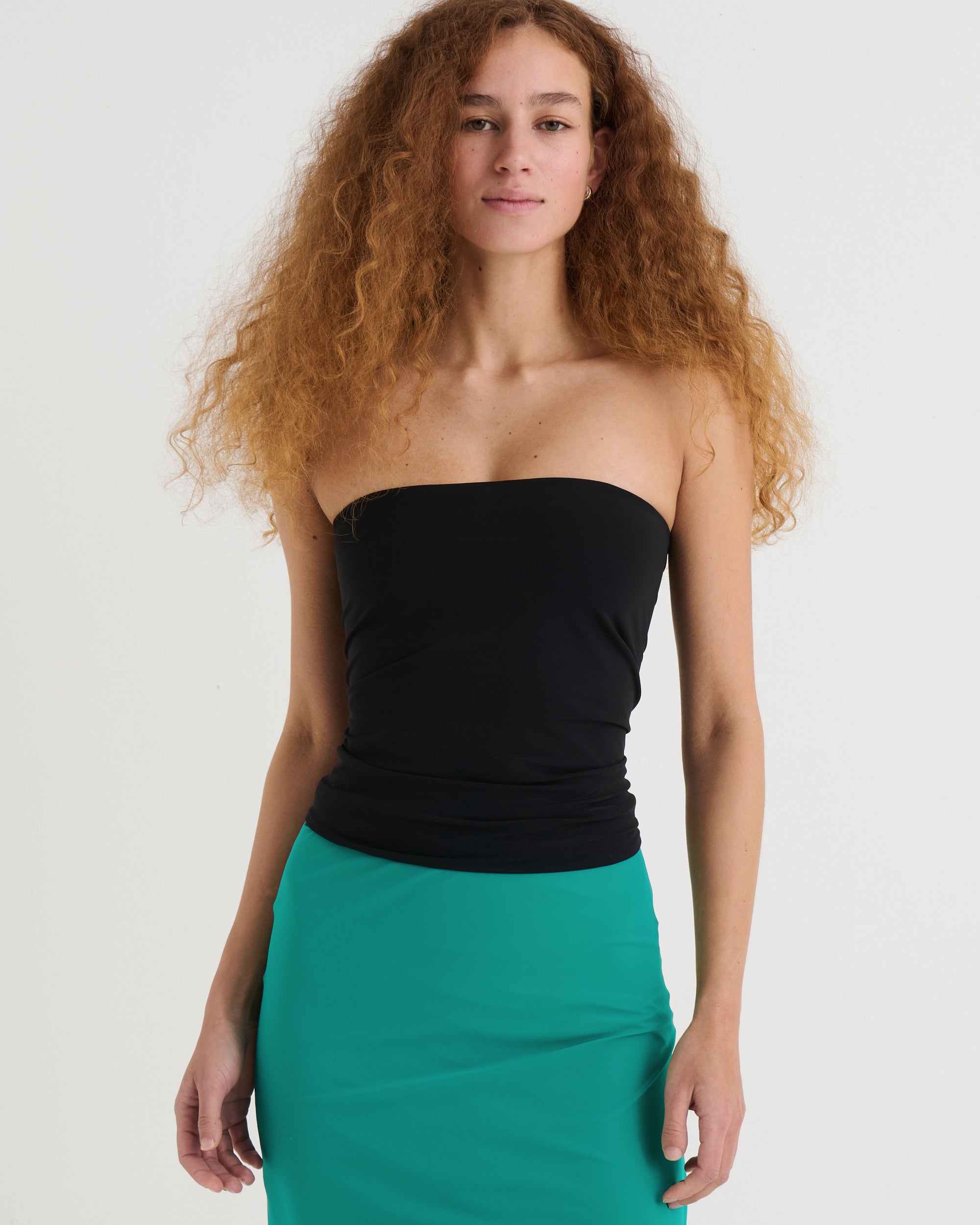 Strapless bandeau top, Black