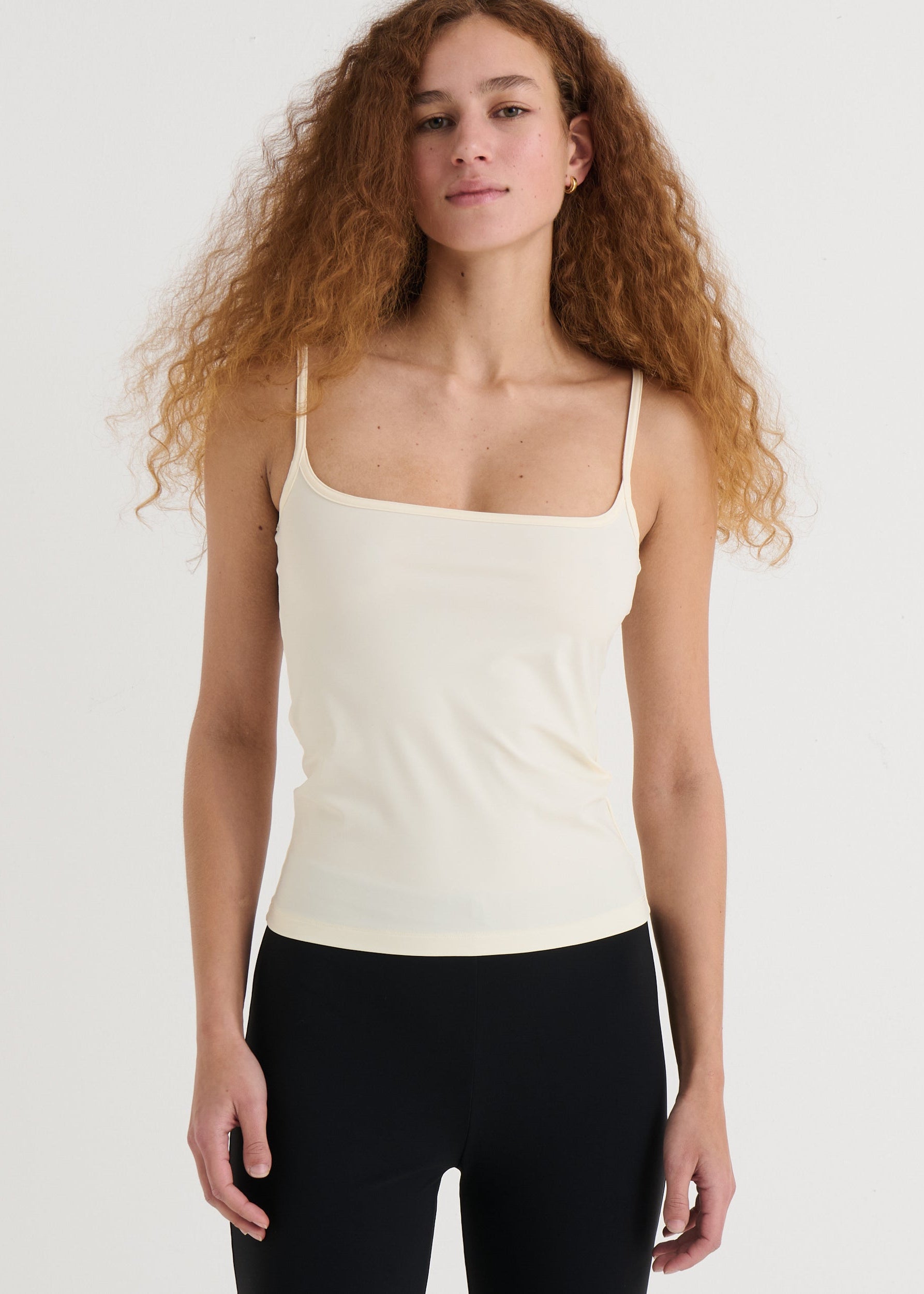 Spaghetti tank top, Cream