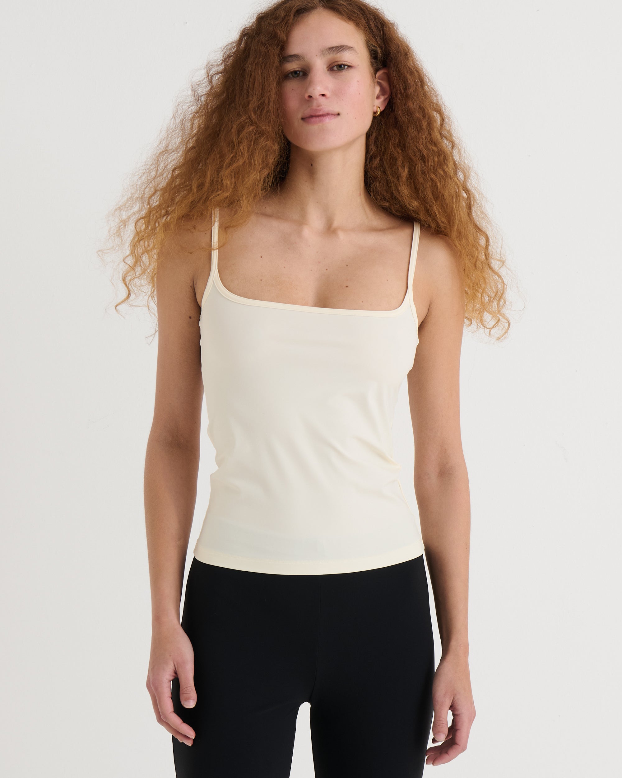Spaghetti tank top, Cream