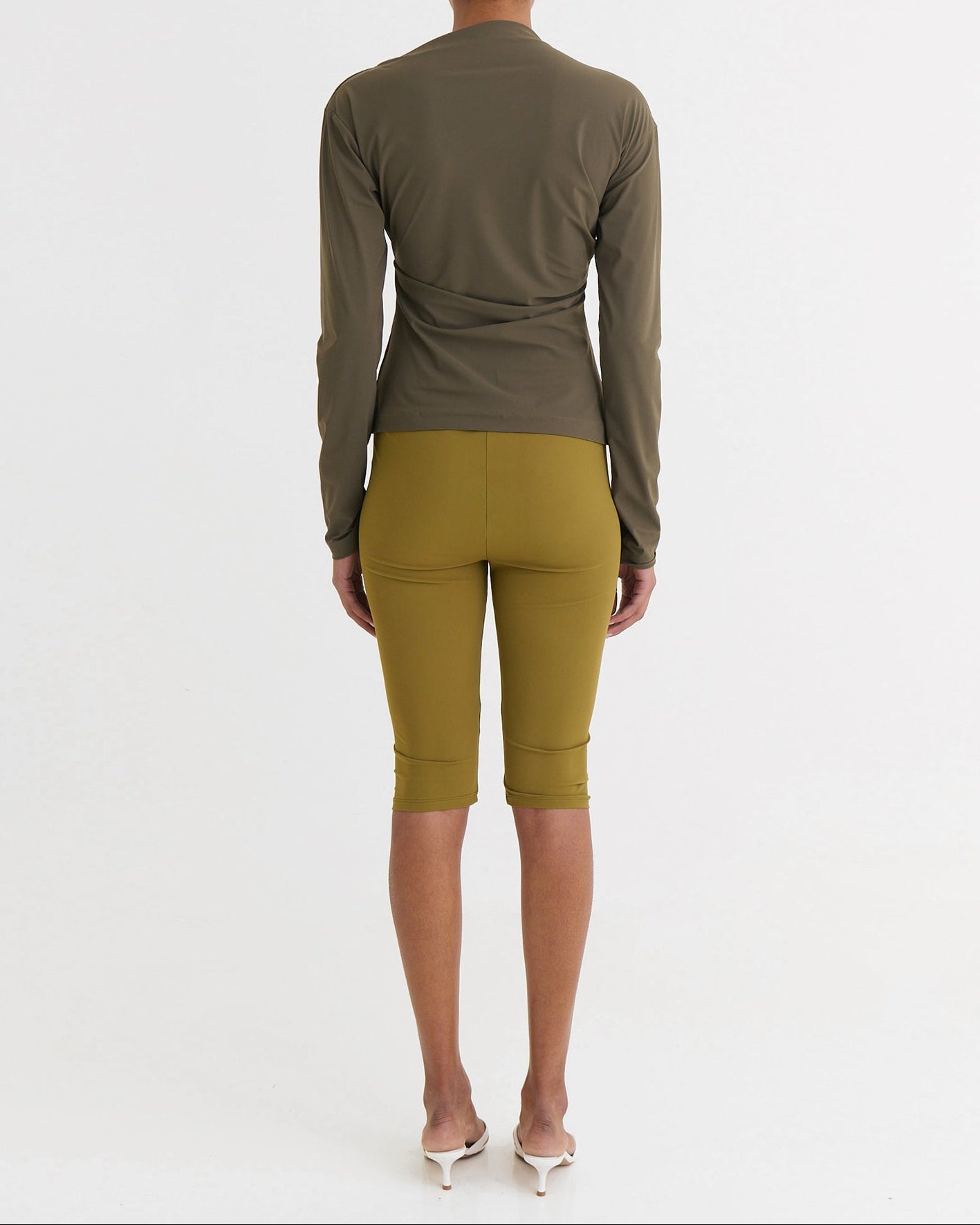 Capri leggings, Olive