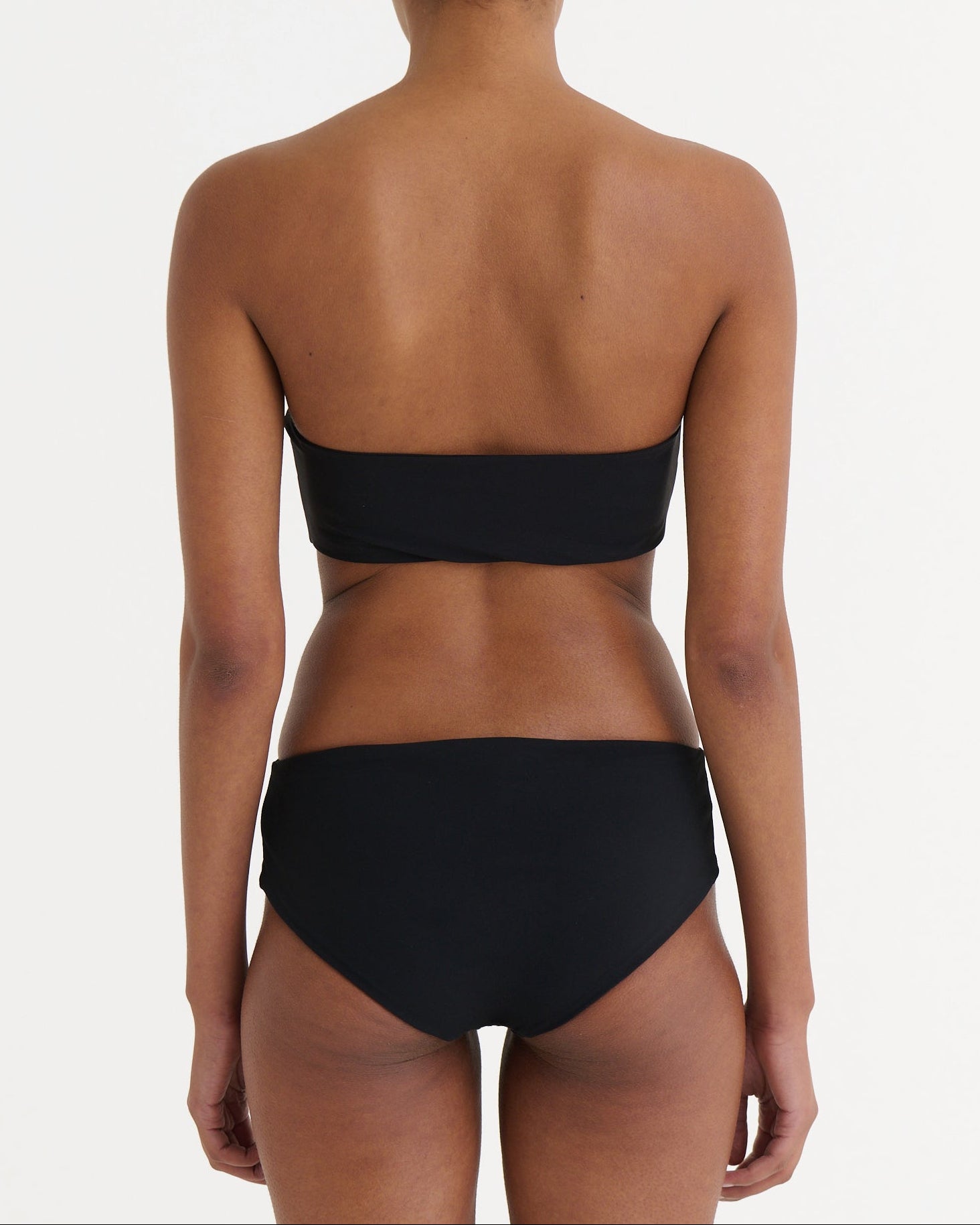 Cropped bandeau top, Black